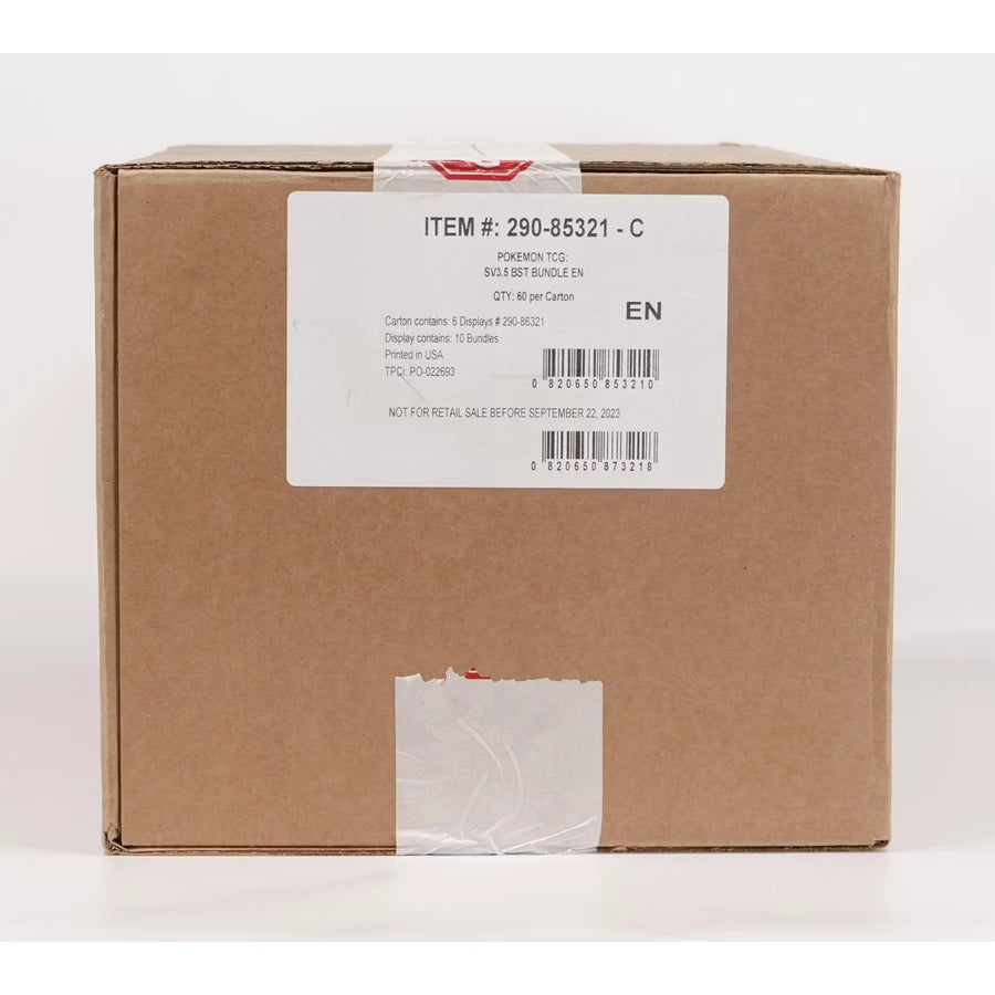 Pokemon Scarlet & Violet: 151 Booster Bundle 6-Box Case | 360 Packs (Ships Sealed Only)