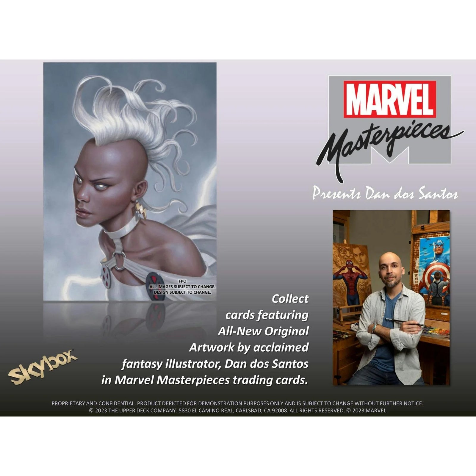 DRAFT - 2023 Upper Deck Marvel Masterpieces Hobby Box | Dan dos Santos Art