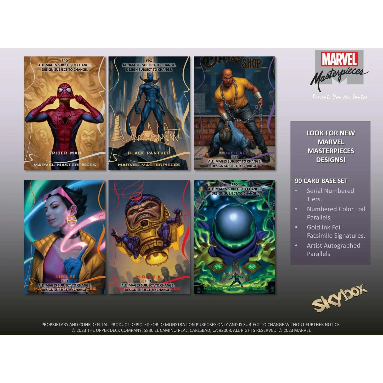 DRAFT - 2023 Upper Deck Marvel Masterpieces Hobby Box | Dan dos Santos Art