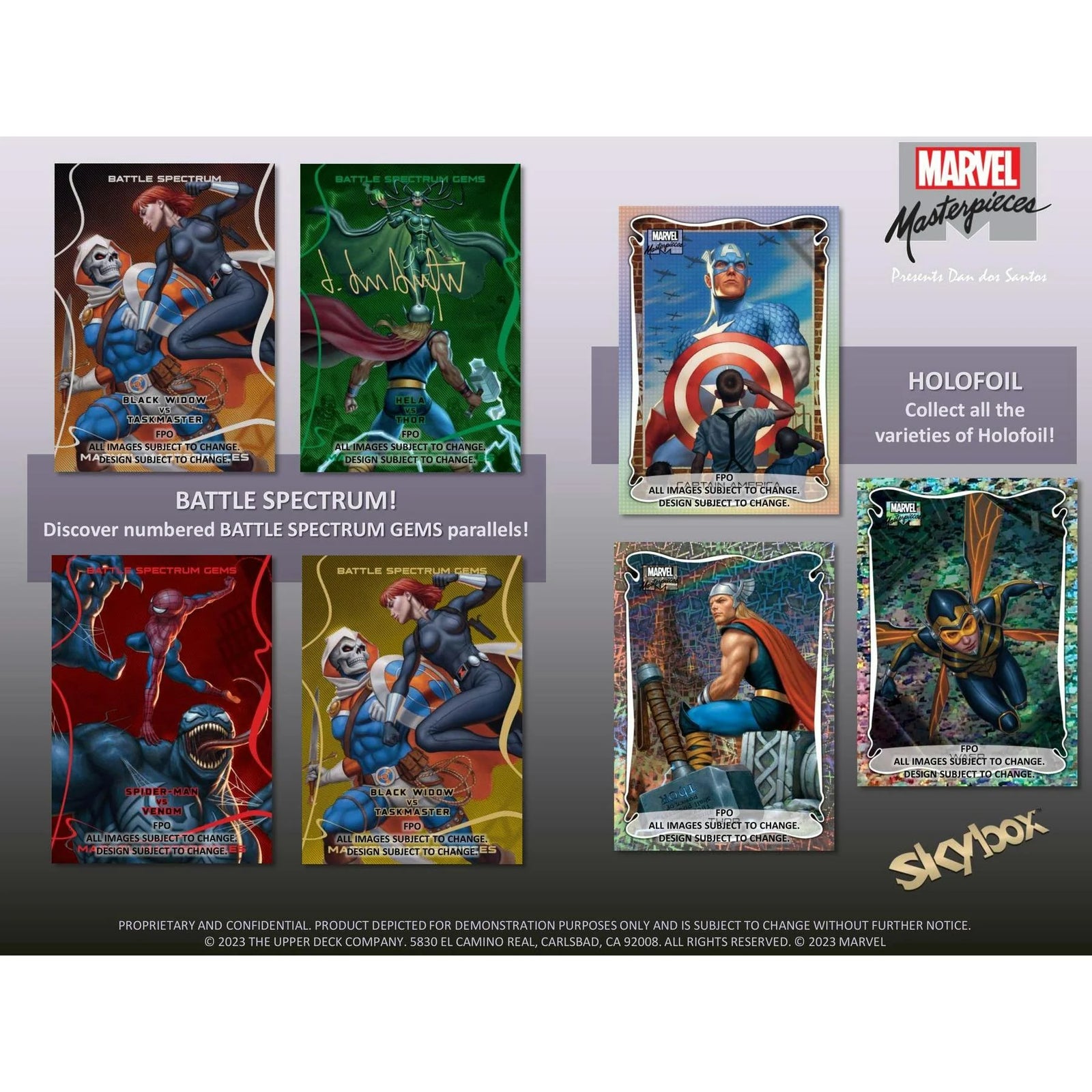 DRAFT - 2023 Upper Deck Marvel Masterpieces Hobby Box | Dan dos Santos Art