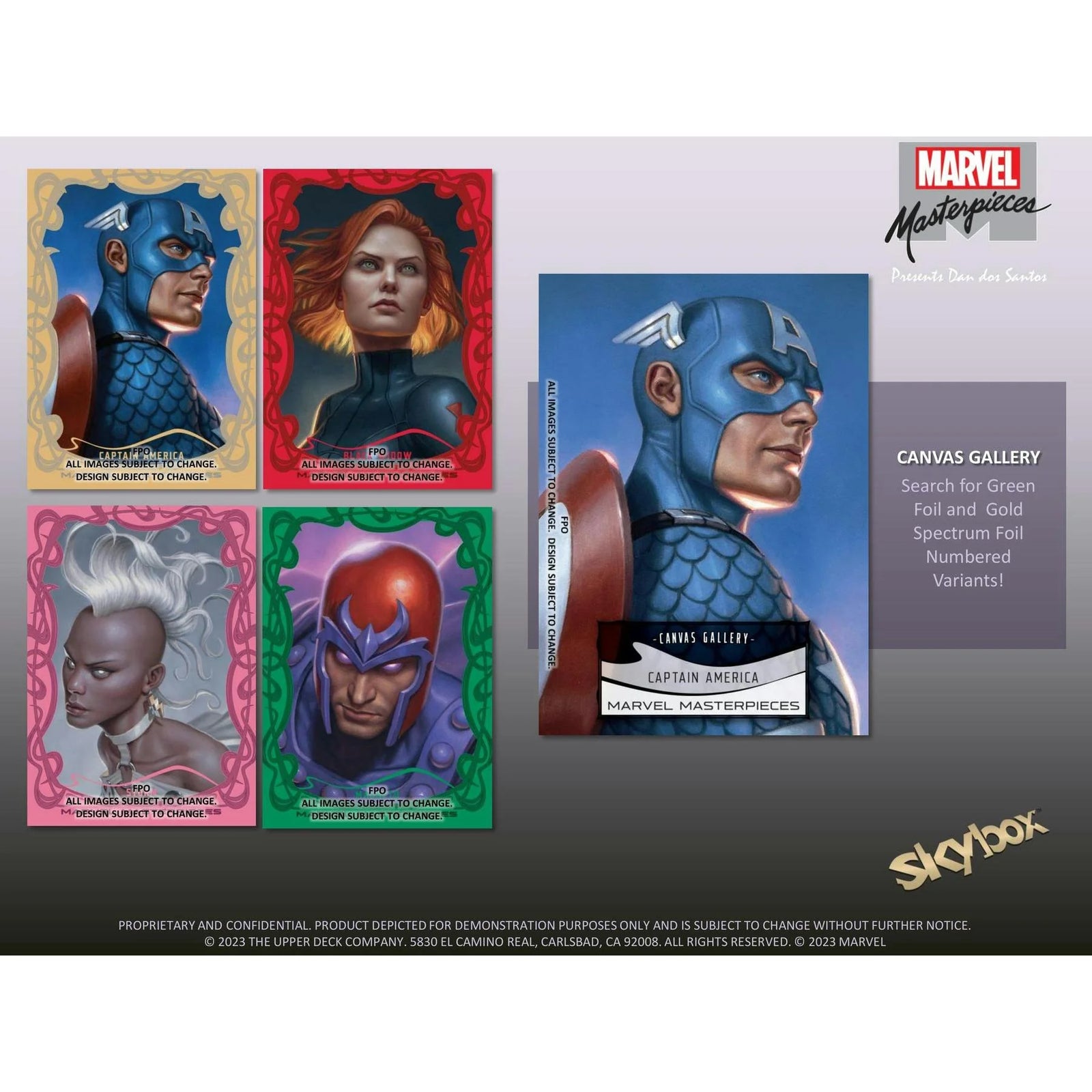 DRAFT - 2023 Upper Deck Marvel Masterpieces Hobby 12-Box Case | Dan dos Santos
