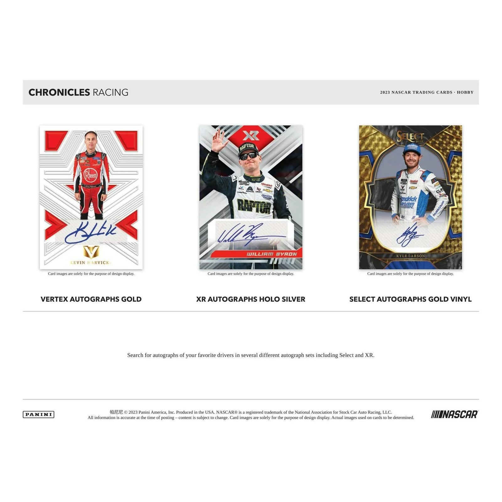 DRAFT - 2023 Panini Chronicles Racing Hobby Box