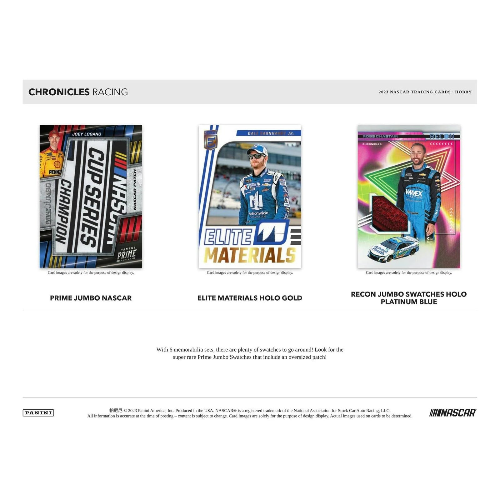 DRAFT - 2023 Panini Chronicles Racing Hobby Box