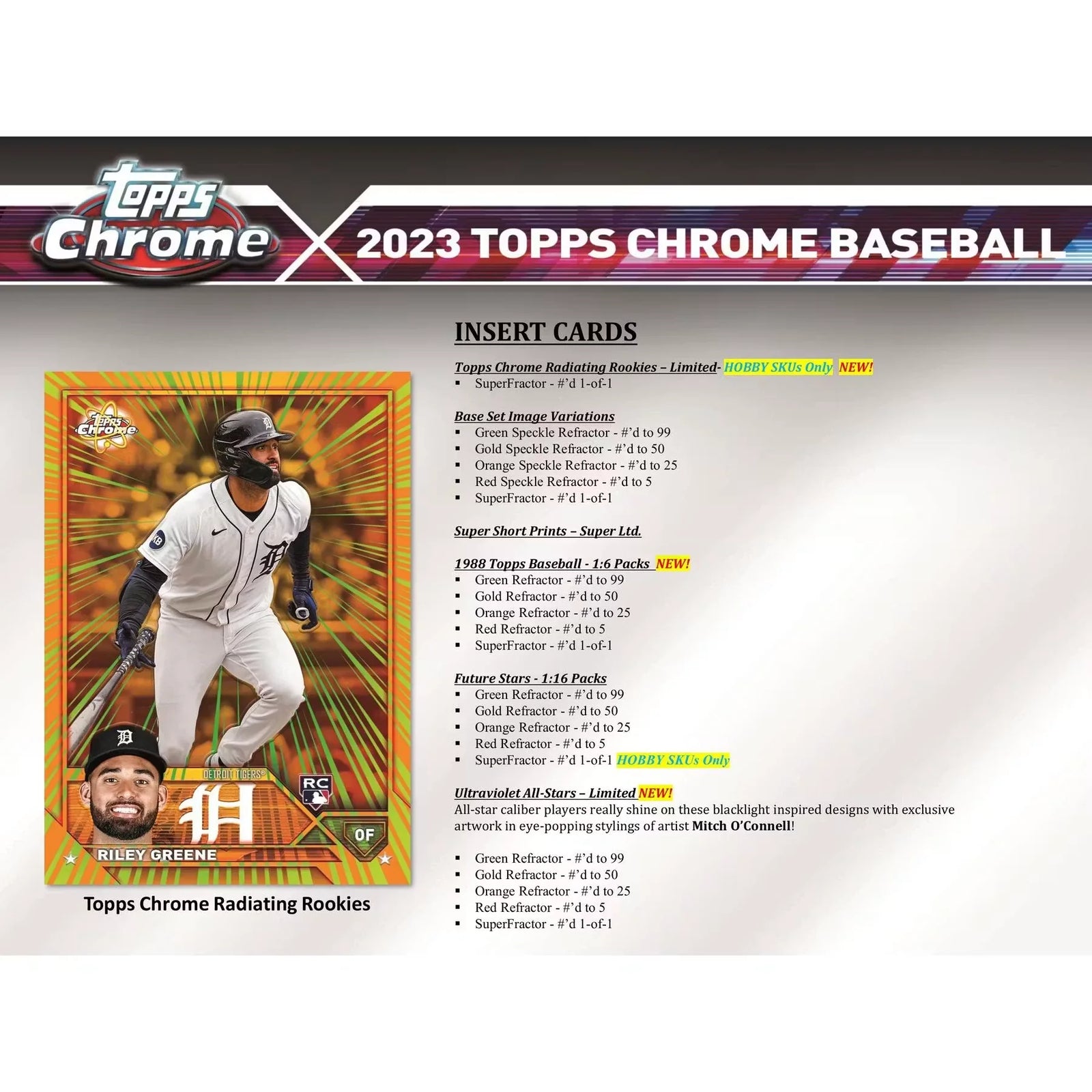 2023 Topps Chrome Baseball Hobby 12-Box Case (Ships Sealed Only)