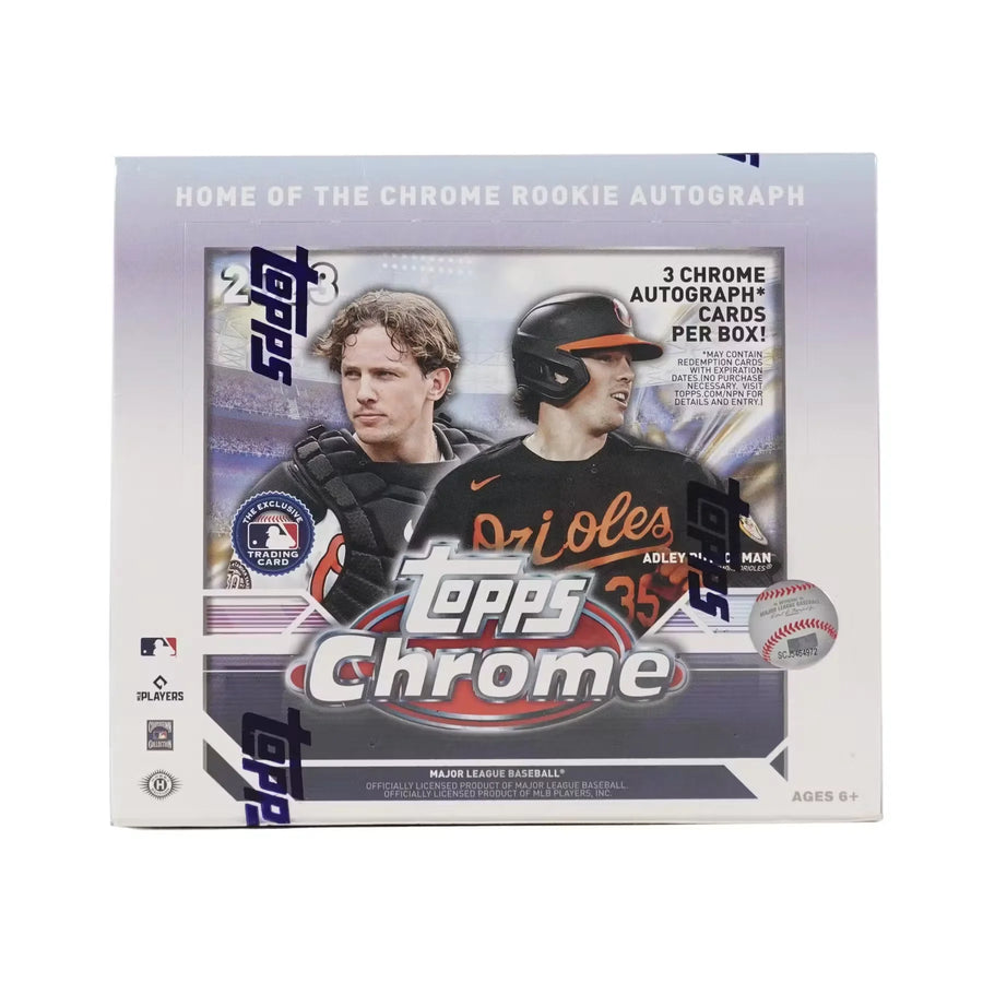 2023 Topps Chrome Baseball Hobby Jumbo Box (Ships Sealed Only)