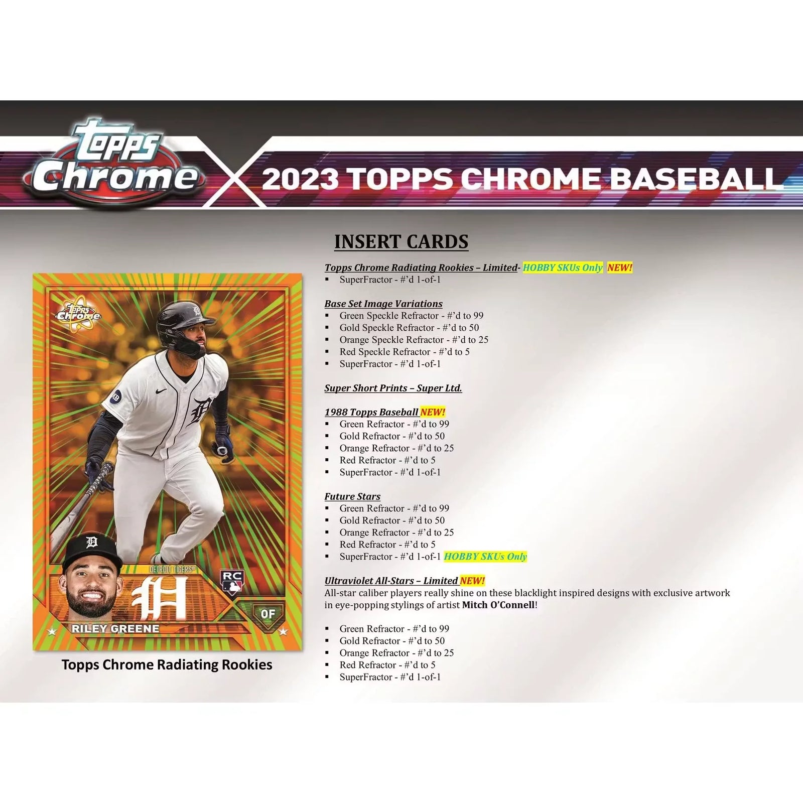2023 Topps Chrome Baseball Hobby Jumbo Box (Ships Sealed Only)