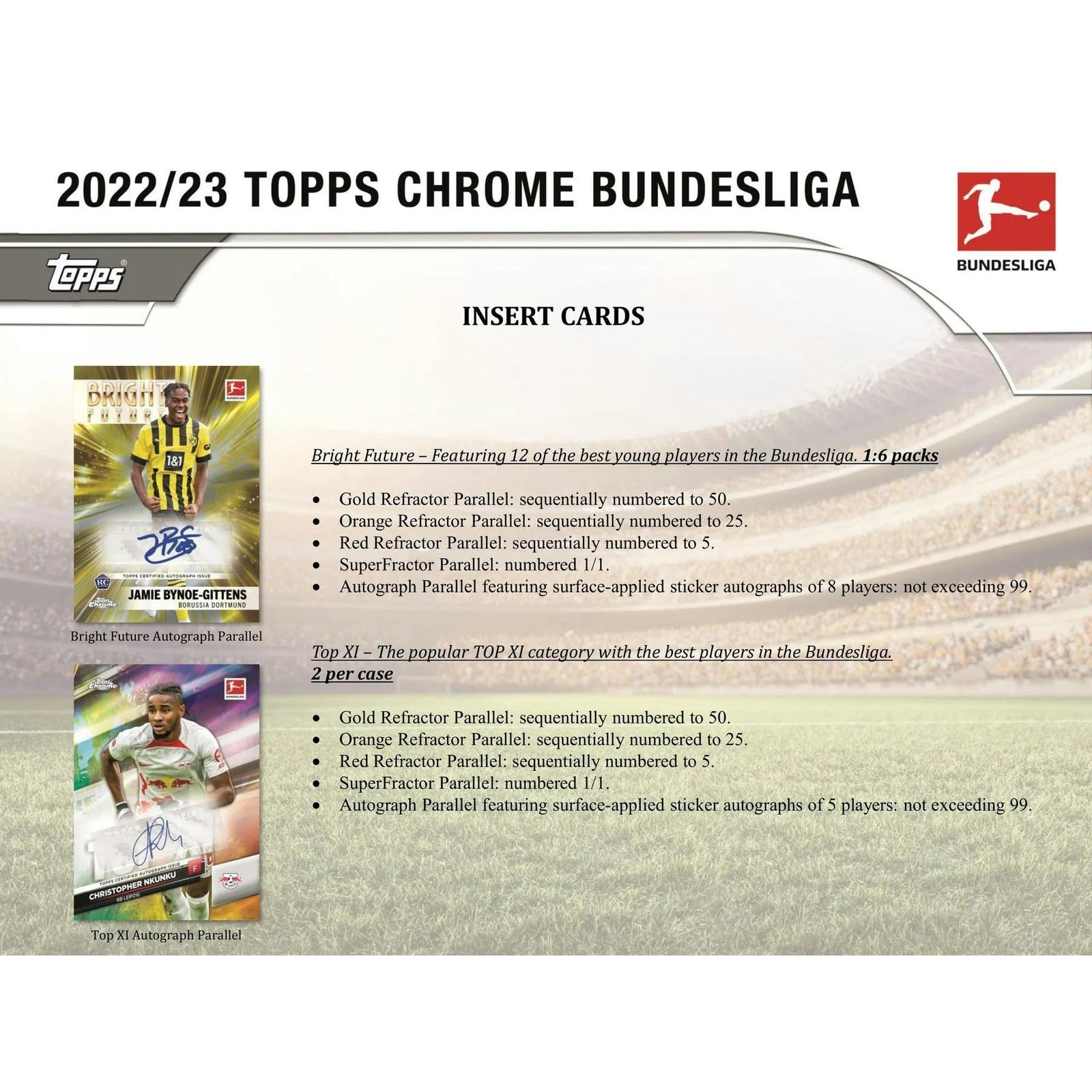DRAFT - 2022/23 Topps Chrome Bundesliga Soccer Hobby Box | dacardworld:BVNL0MWA7W