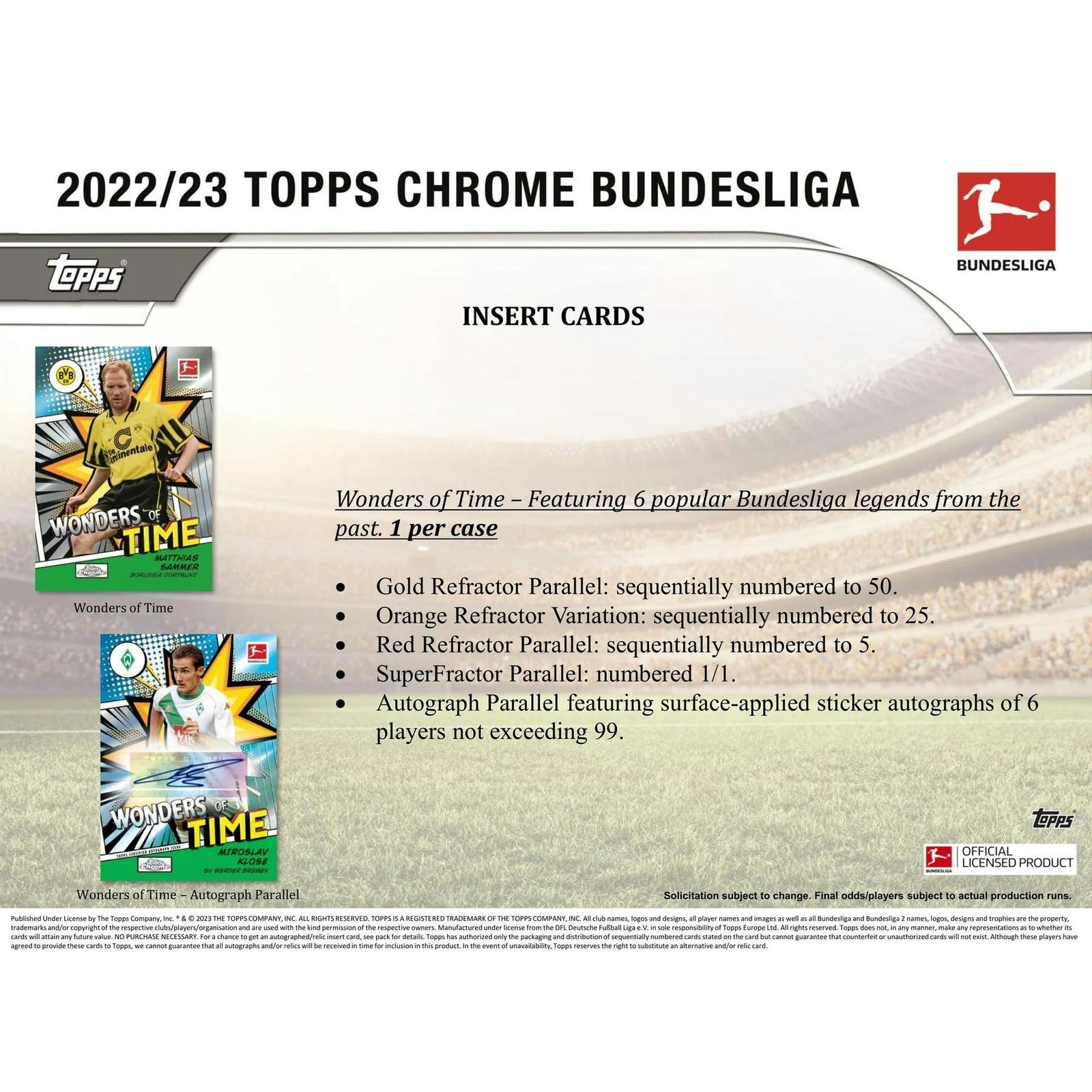 DRAFT - 2022/23 Topps Chrome Bundesliga Soccer Hobby Box | dacardworld:BVNL0MWA7W