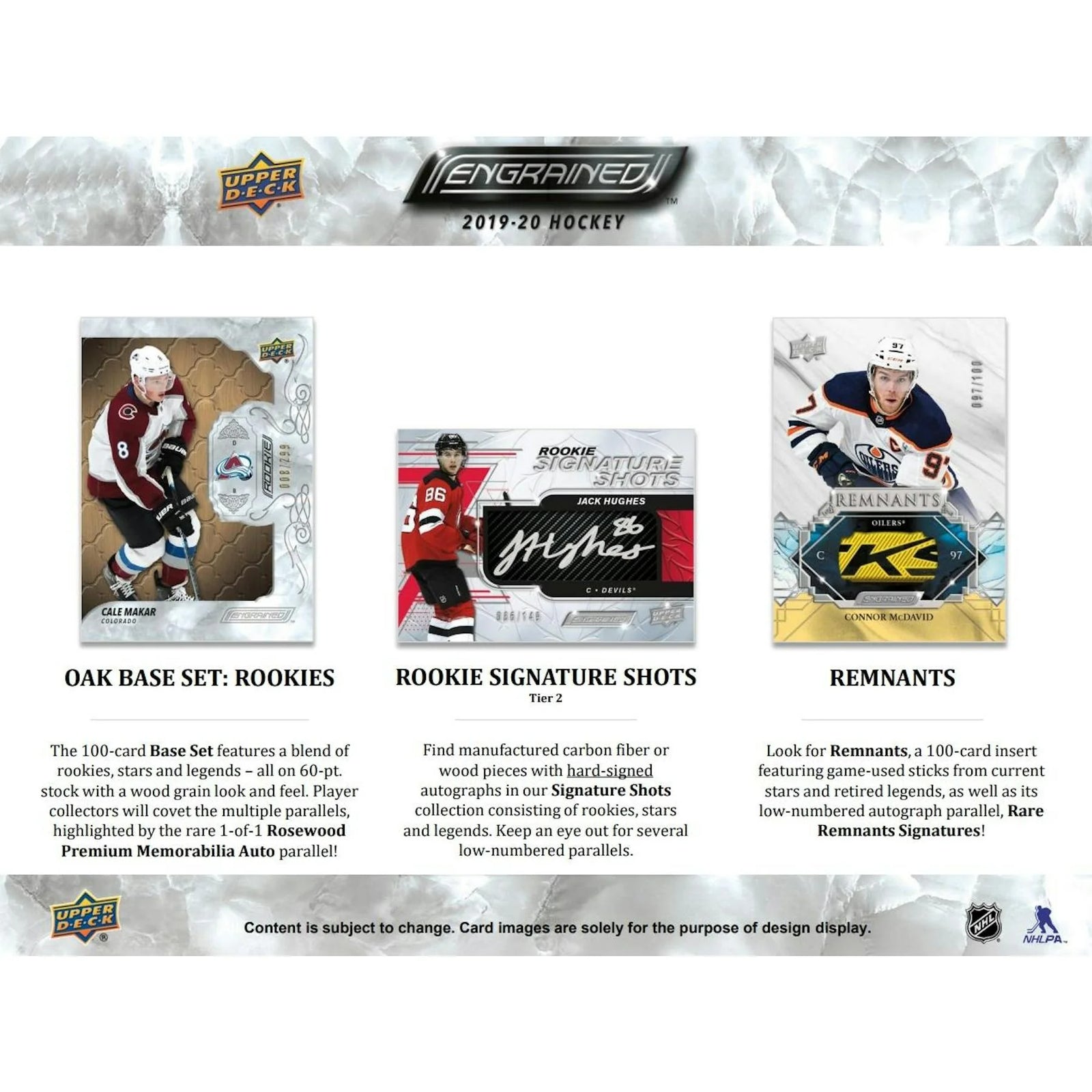 DRAFT - Just In 2019/20 Upper Deck Engrained Hockey Hobby Box