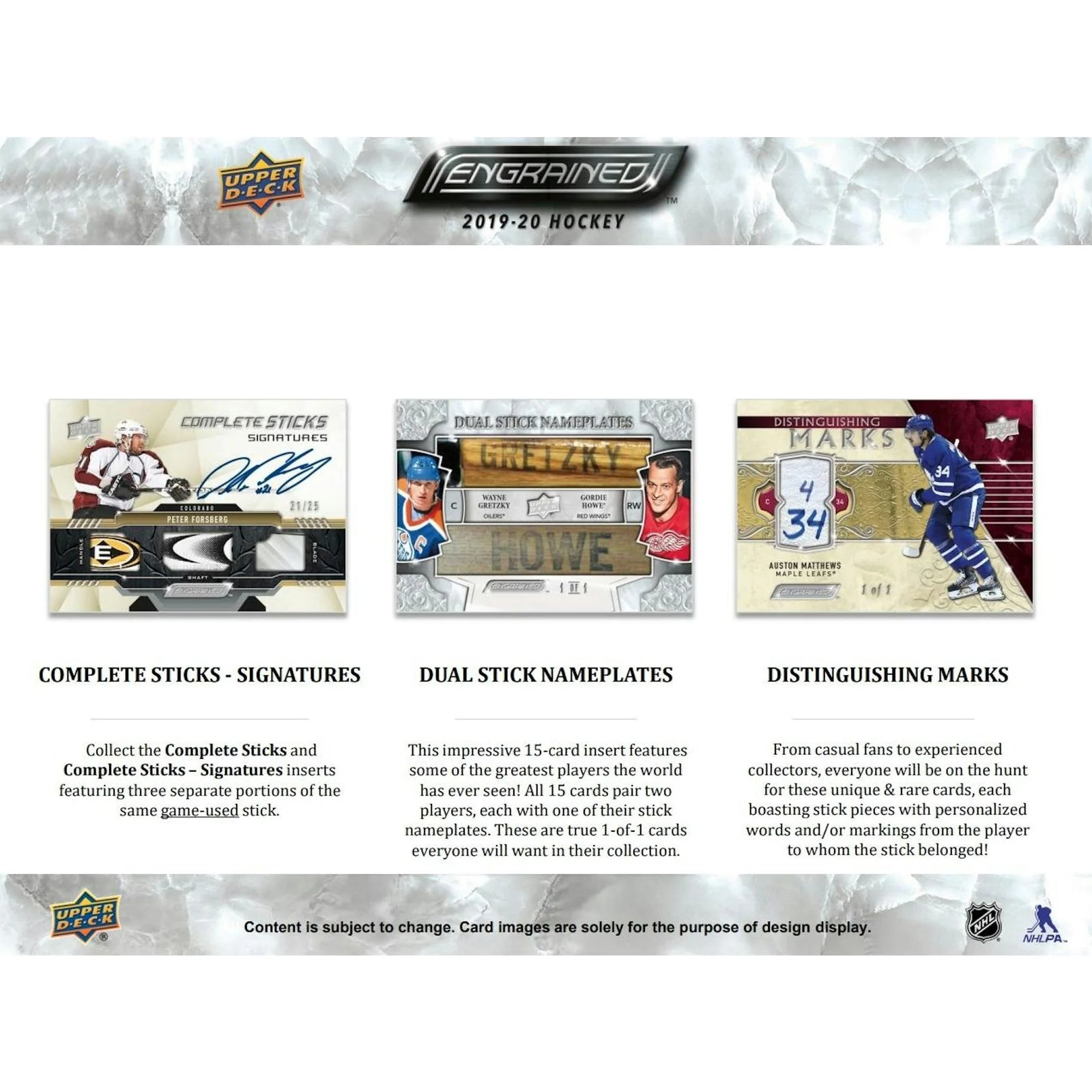 DRAFT - Just In 2019/20 Upper Deck Engrained Hockey Hobby Box