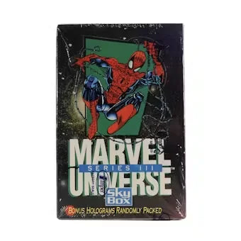 Marvel Universe Series 3 Hobby Box | 1992 Skybox (Ships Sealed Only)
