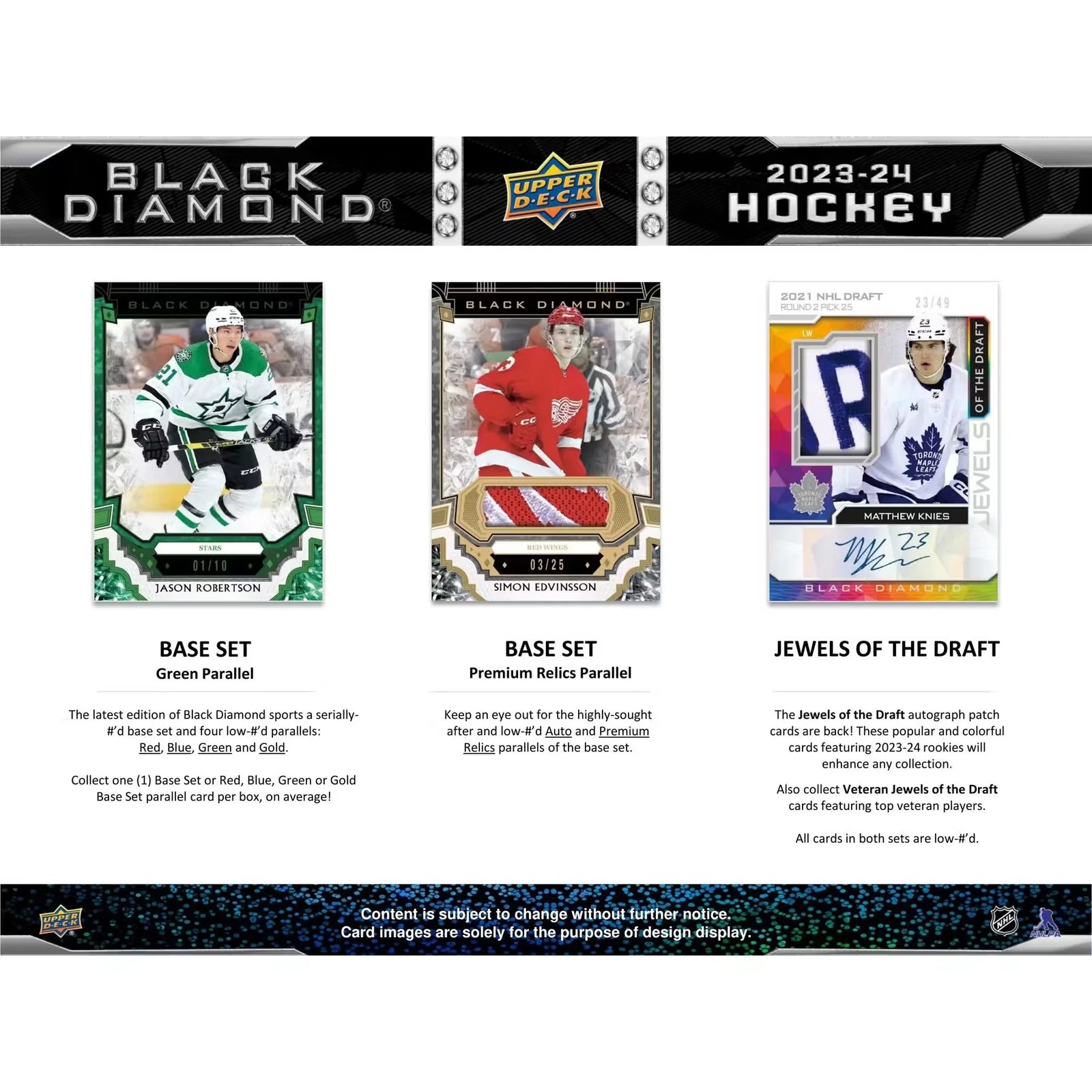 2023 24 Upper Deck Black Diamond Hockey 10 Box Case 35th Anniversary (Ships Sealed Only)