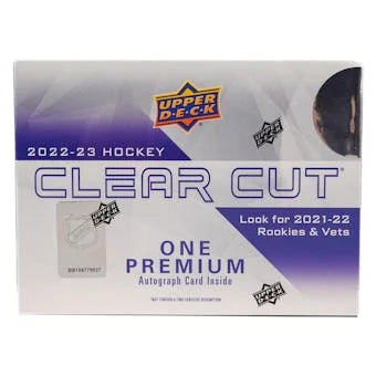 DRAFT - 2022/23 Upper Deck Clear Cut Hockey Hobby Box