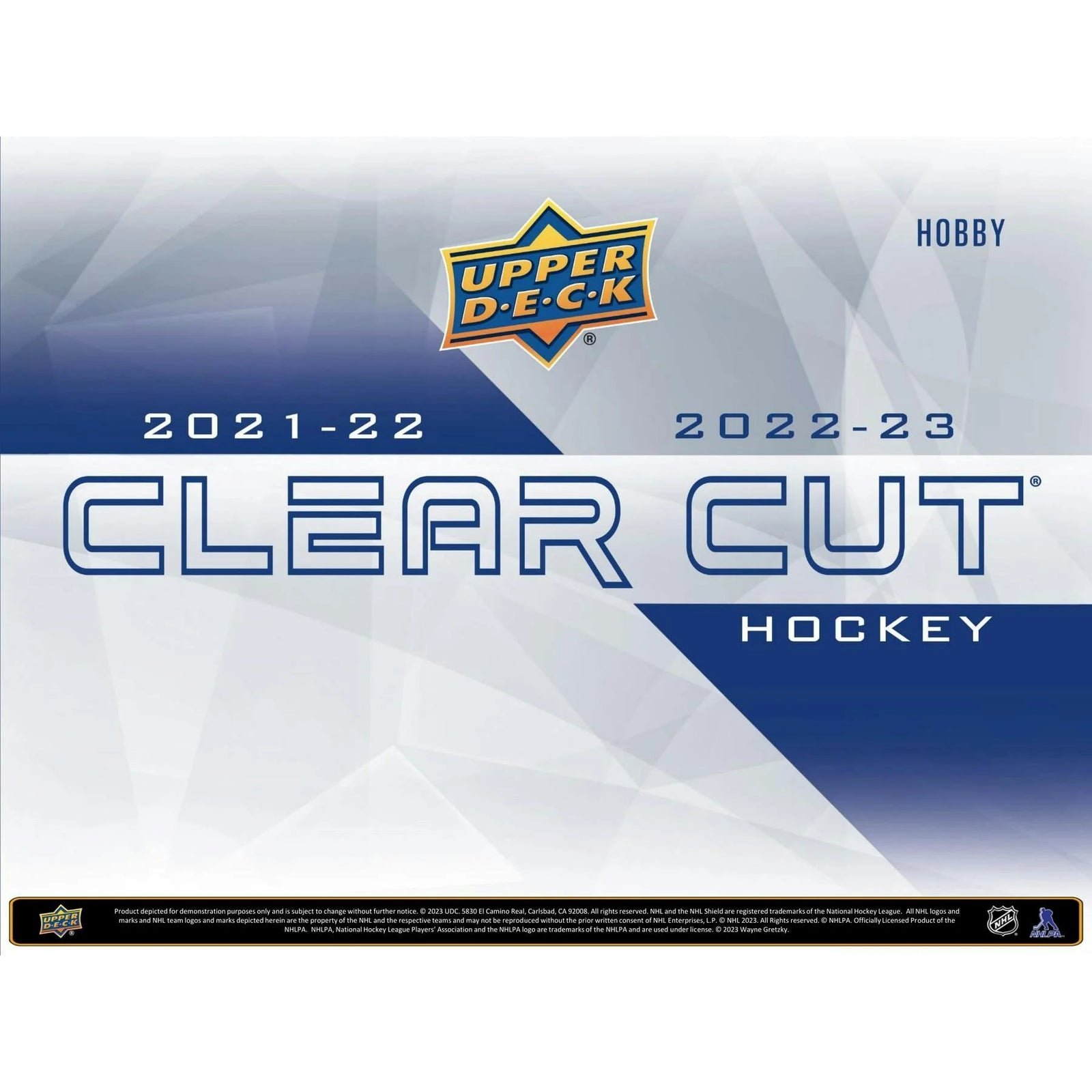 DRAFT - New 2022/23 Upper Deck Clear Cut Hockey Hobby 30-Box Case