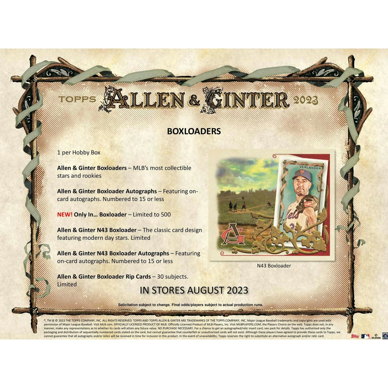 DRAFT - Just In 2023 Topps Allen & Ginter Baseball Hobby 12-Box Case