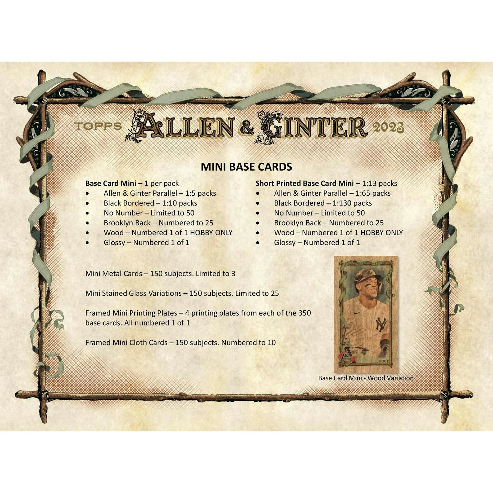 DRAFT - Just In 2023 Topps Allen & Ginter Baseball Hobby 12-Box Case