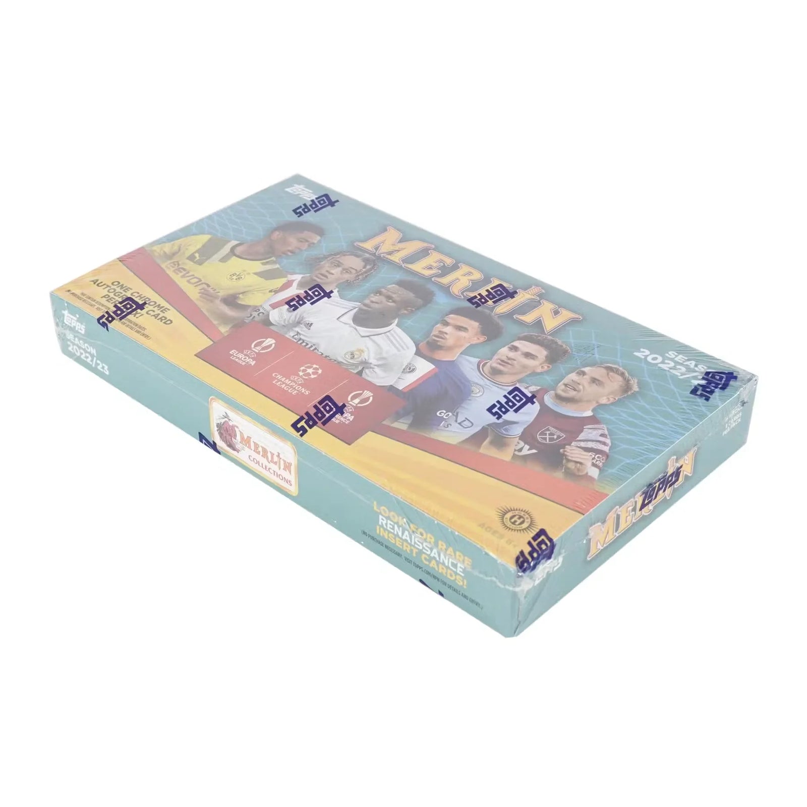 2022-23 Topps UEFA Club Competitions Merlin Chrome Hobby Box (Ships Sealed Only)