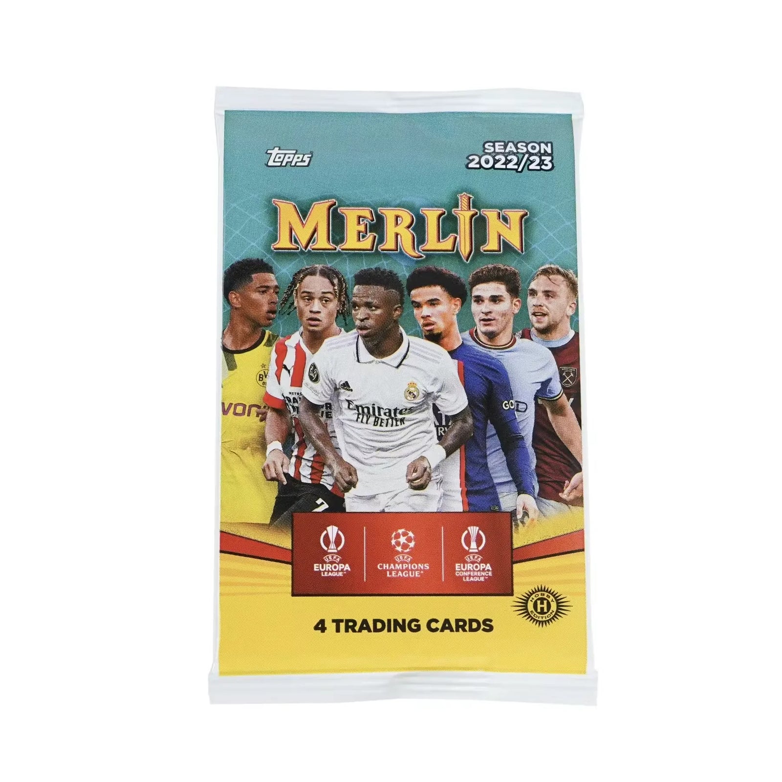2022-23 Topps UEFA Club Competitions Merlin Chrome Hobby Box (Ships Sealed Only)