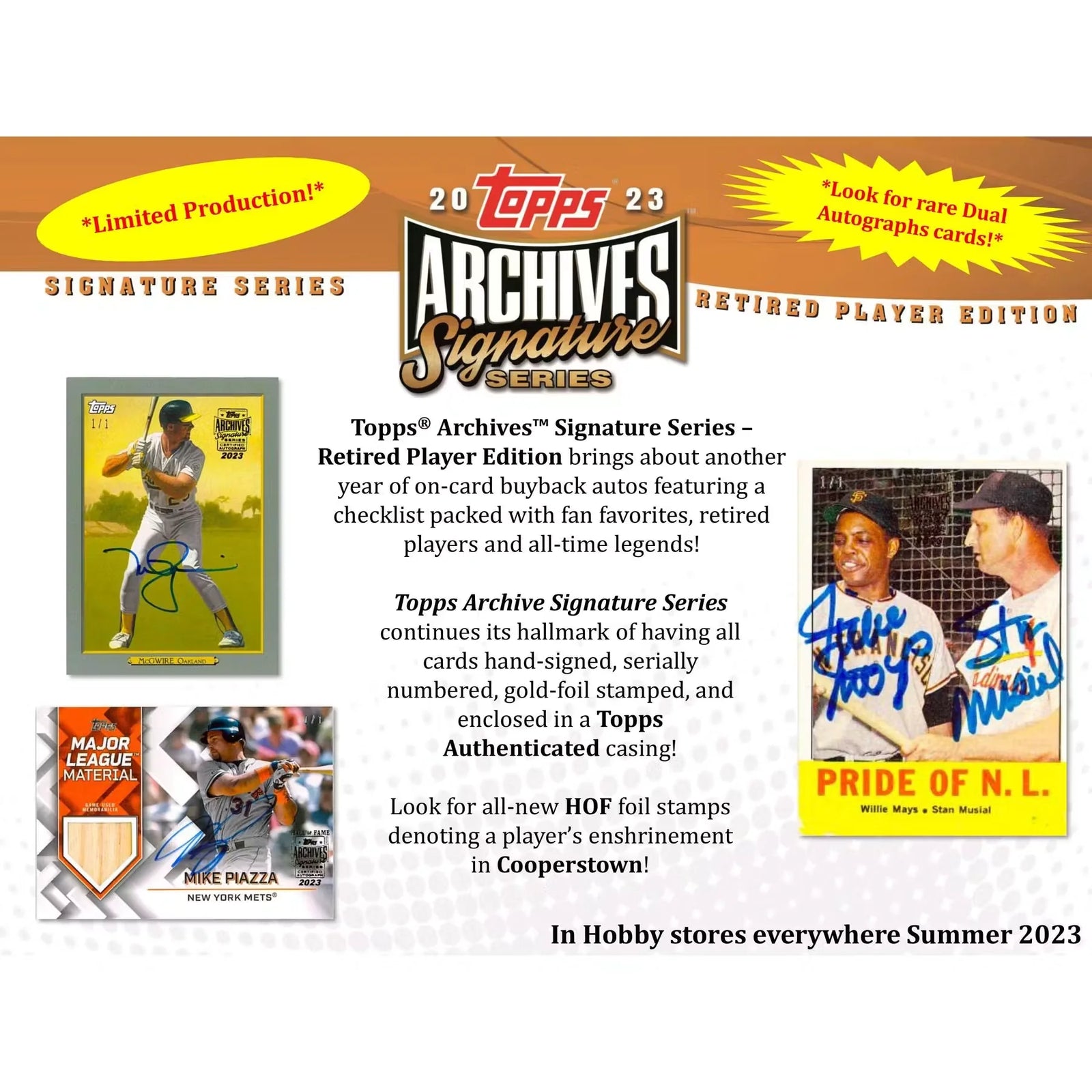 2023 Topps Archives Signature Series Retired Player Edition 20 Box Case