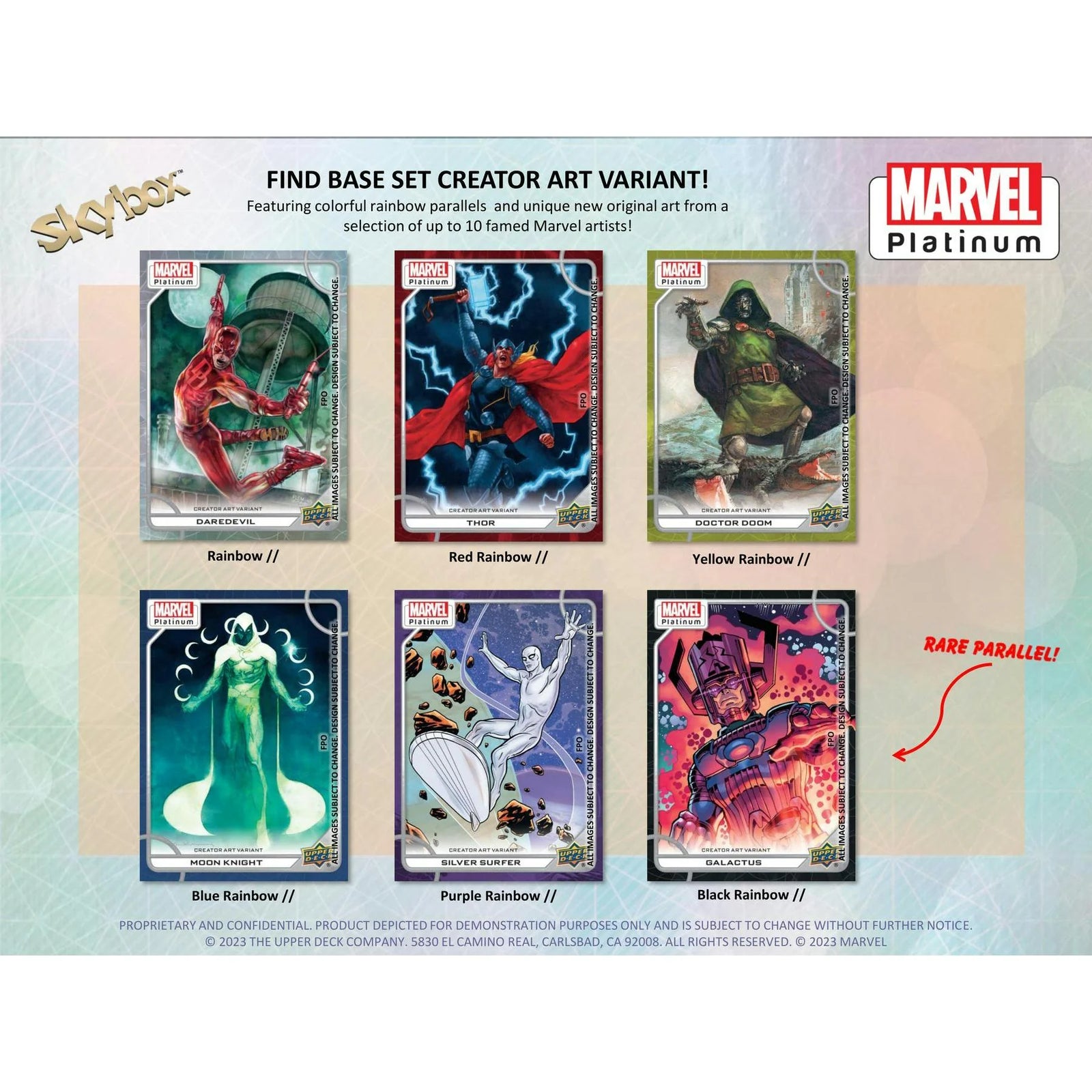 DRAFT - 2024 Upper Deck Marvel Platinum Trading Cards Hobby Box