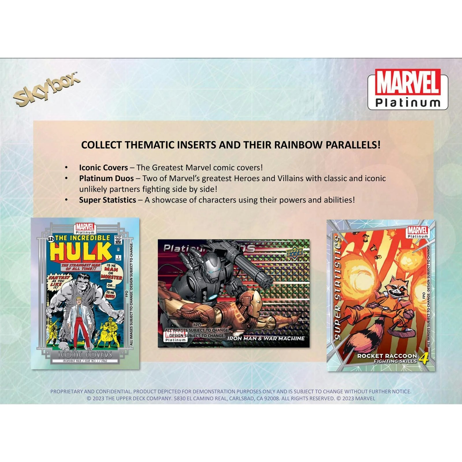 DRAFT - 2024 Upper Deck Marvel Platinum Trading Cards | 16-Box Hobby Case