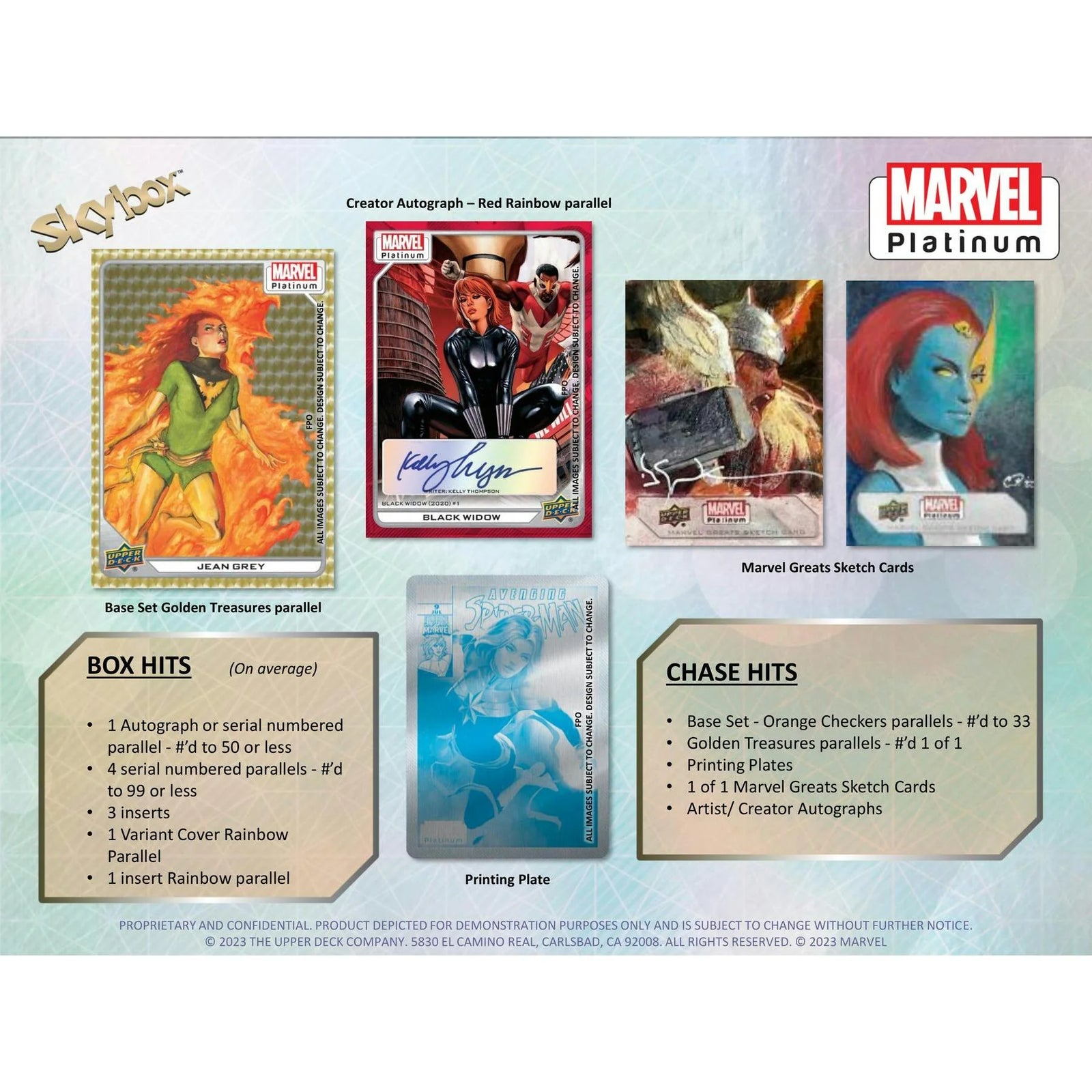 DRAFT - 2024 Upper Deck Marvel Platinum Trading Cards | 16-Box Hobby Case