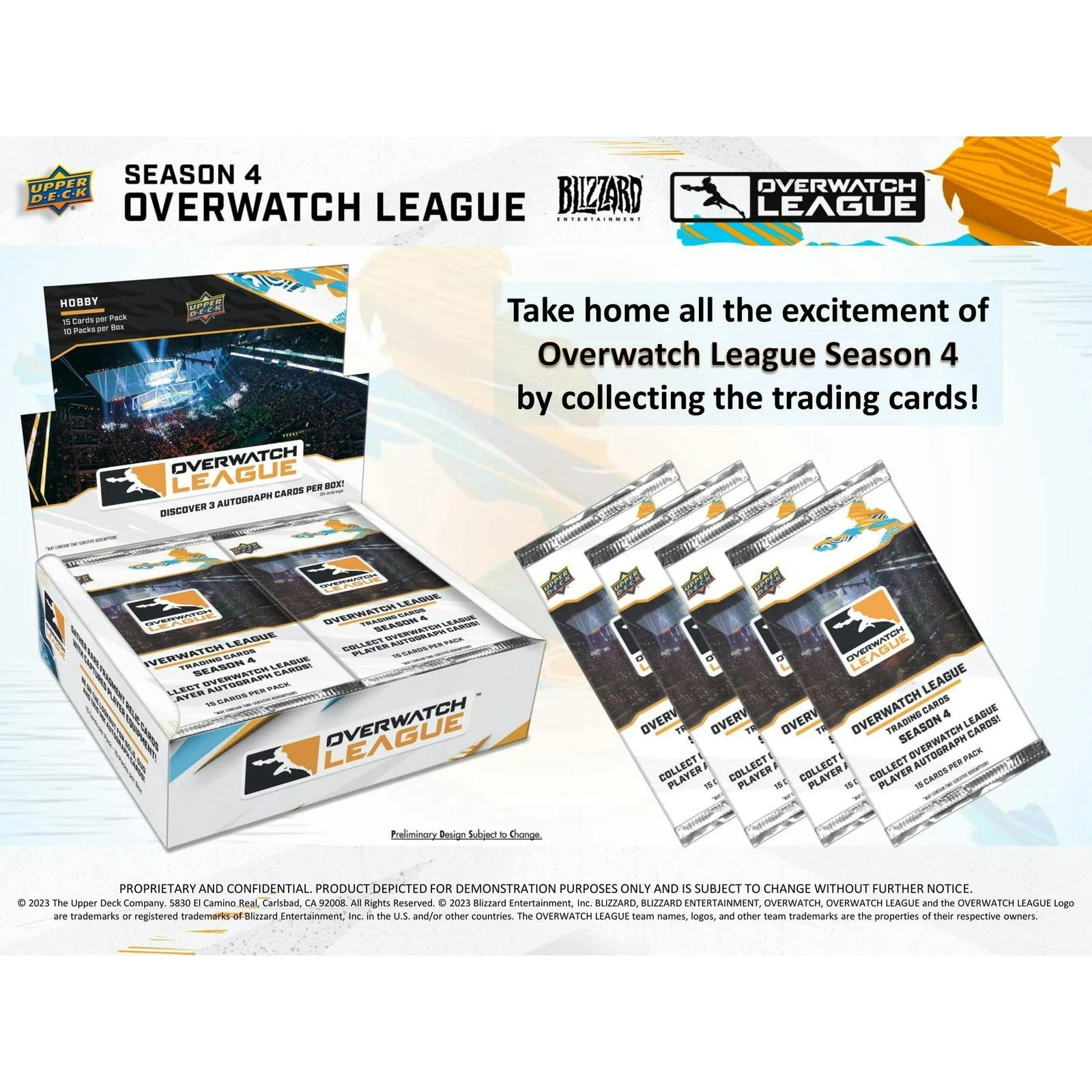 DRAFT - Upper Deck Overwatch League Season 4 Hobby 10-Box Case | 2023