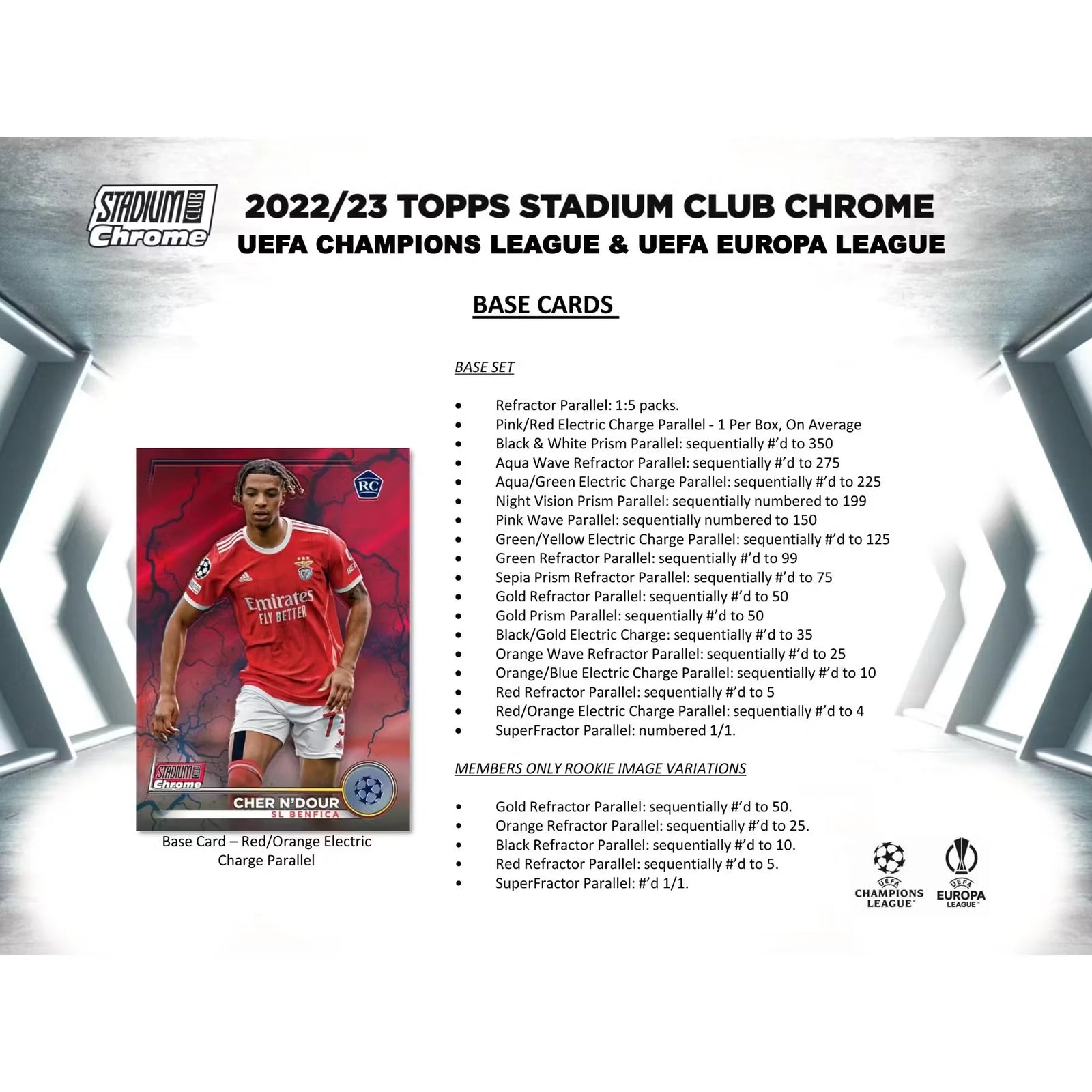 2022-23 Topps Stadium Club Chrome UEFA Club Competitions Soccer | 12-Box Hobby Case (Ships Sealed Only)