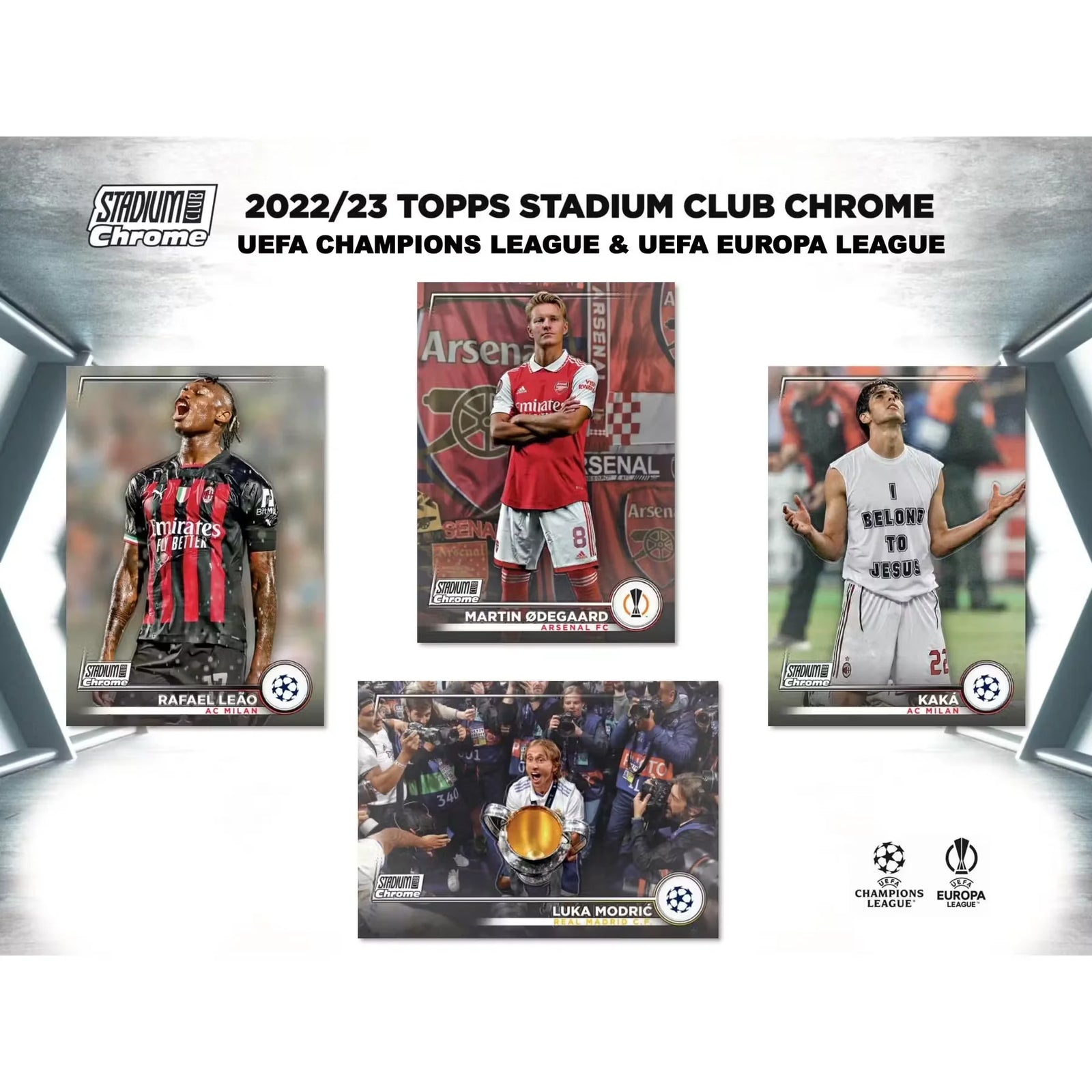 2022-23 Topps Stadium Club Chrome UEFA Club Competitions Soccer | 12-Box Hobby Case (Ships Sealed Only)