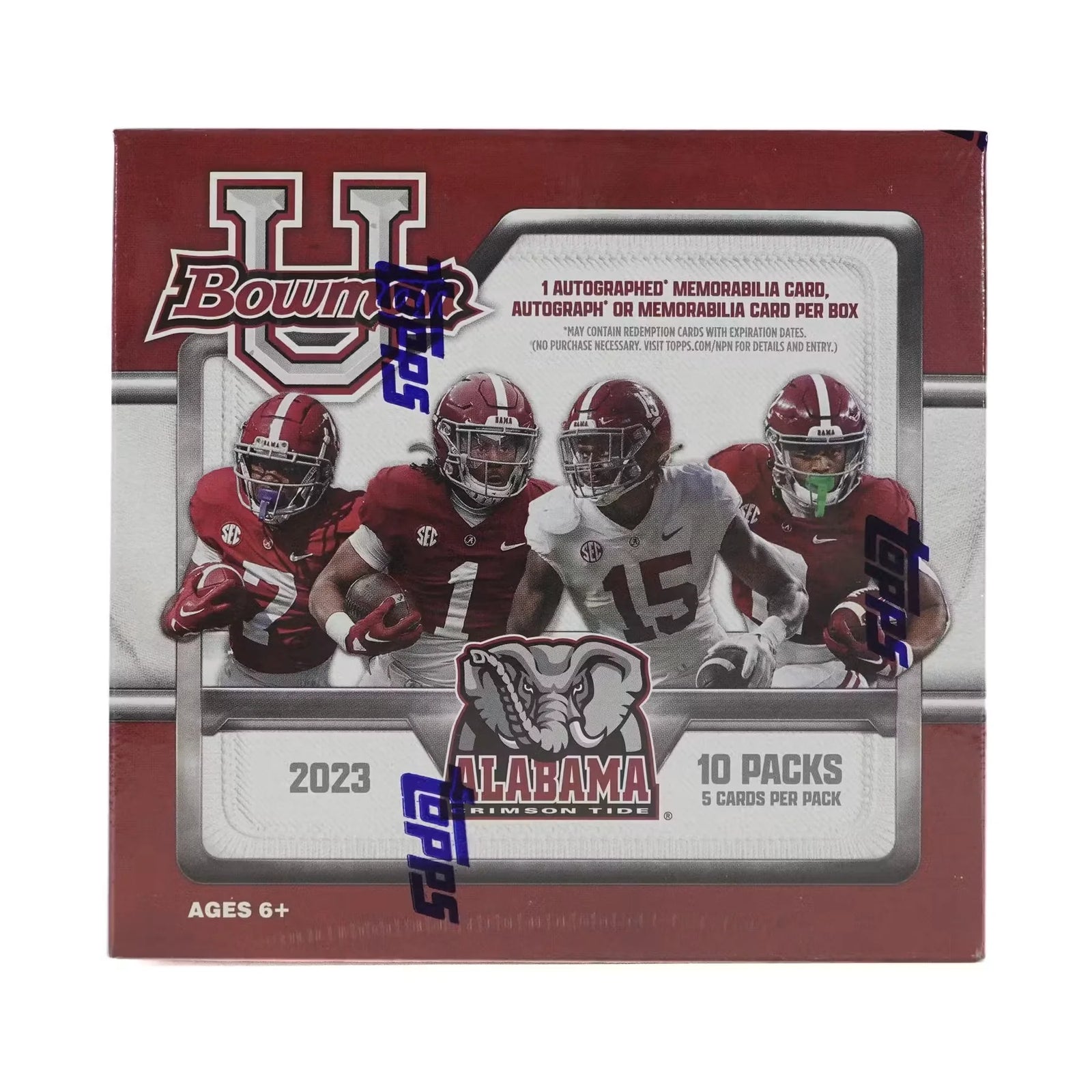 2023 Bowman University Alabama Football Hobby 20-Box Case (Ships Sealed Only)