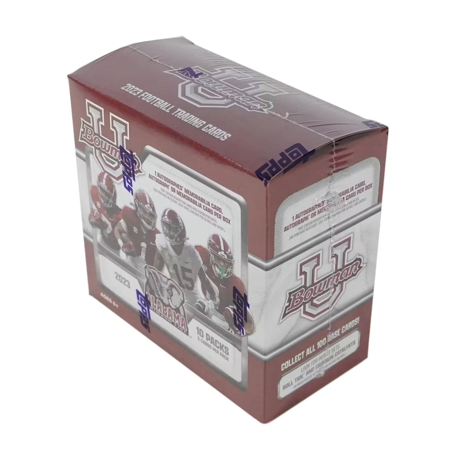 2023 Bowman University Alabama Football Hobby 20-Box Case (Ships Sealed Only)