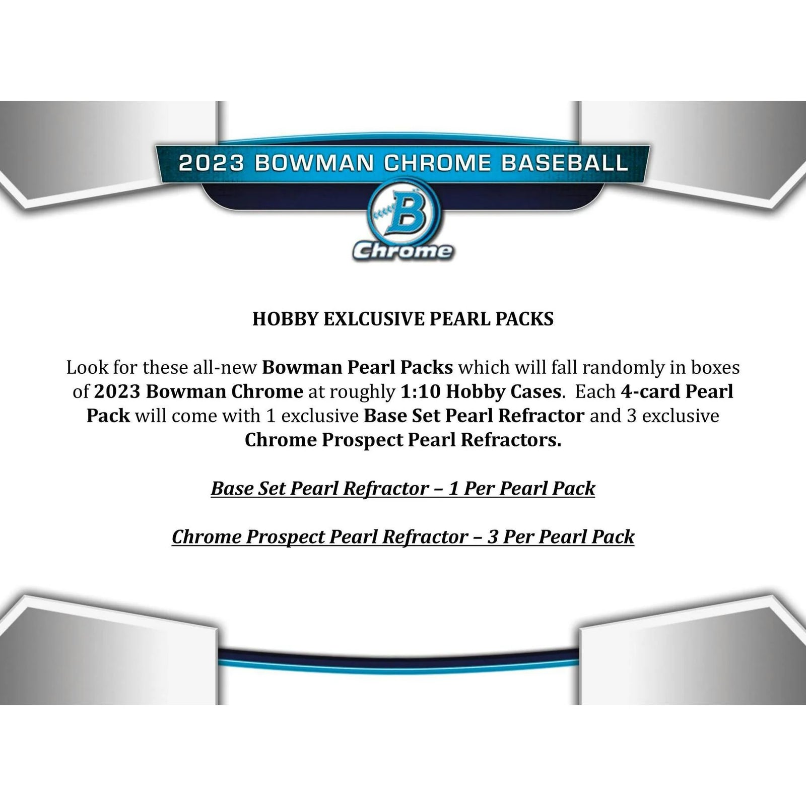 DRAFT - Just In 2023 Bowman Chrome Baseball Hobby 12-Box Case