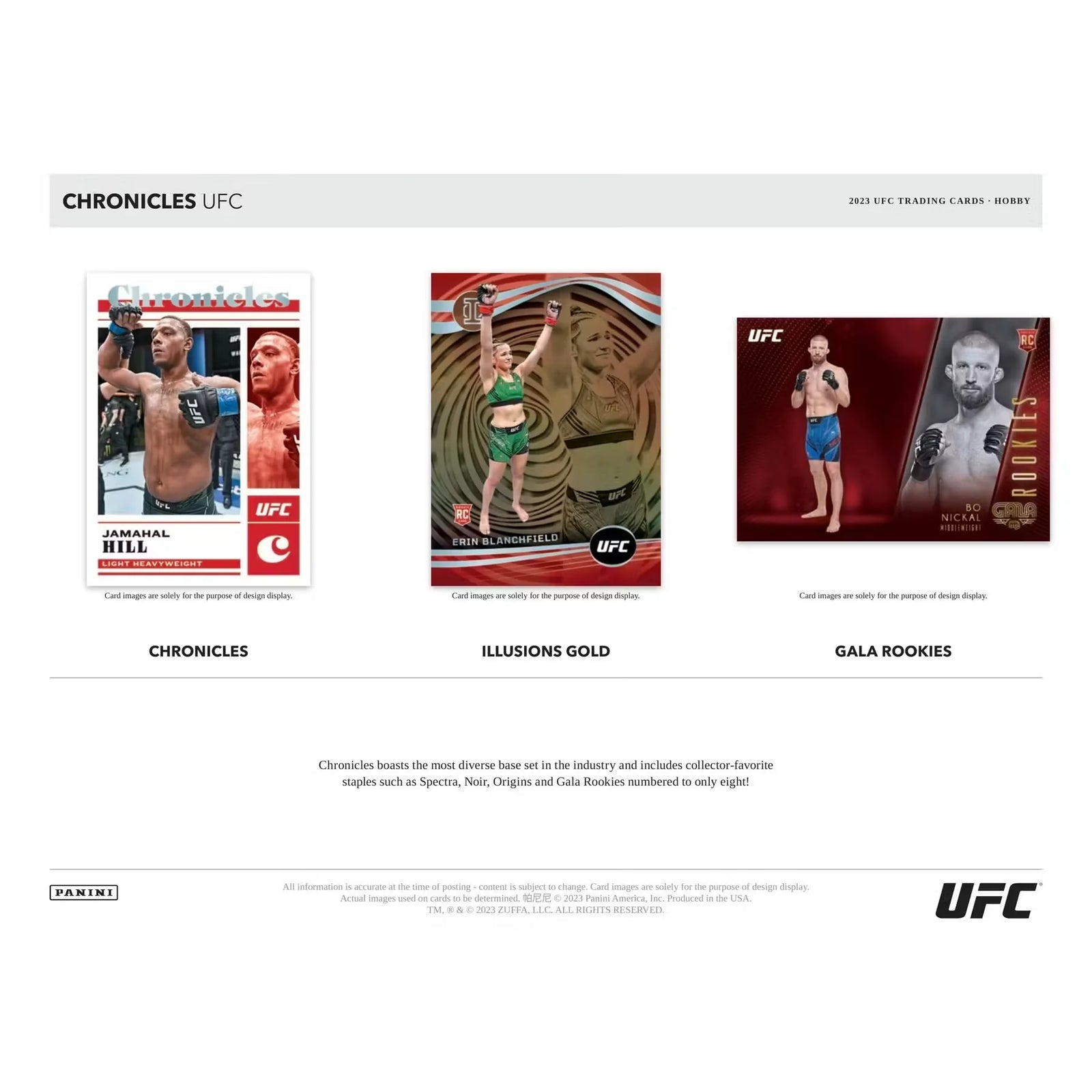 2023 Panini Chronicles UFC Hobby Box | 2 Autographs Per Box (Ships Sealed Only) - D