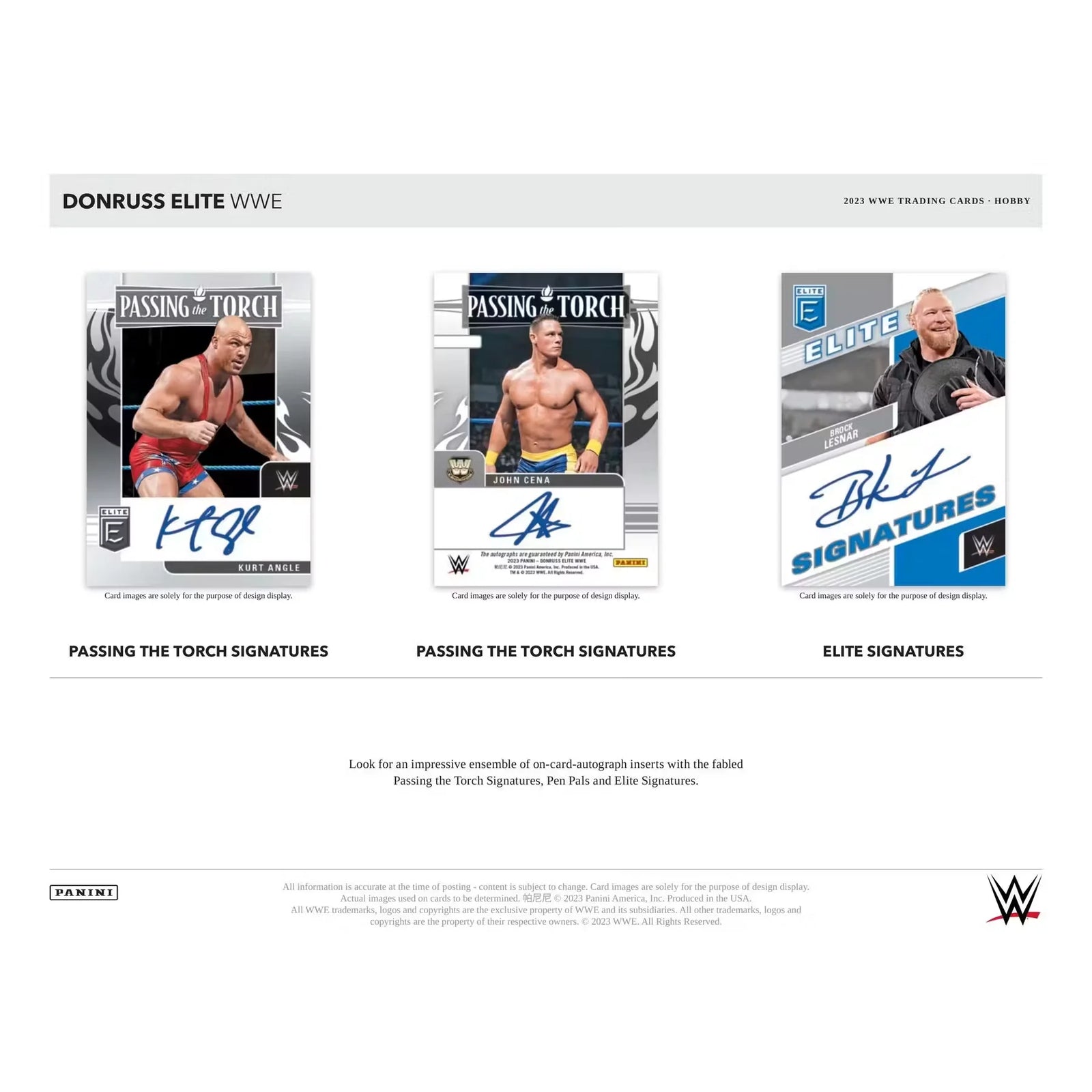 2023 Panini Donruss Elite WWE Wrestling Hobby Box (Ships Sealed Only)