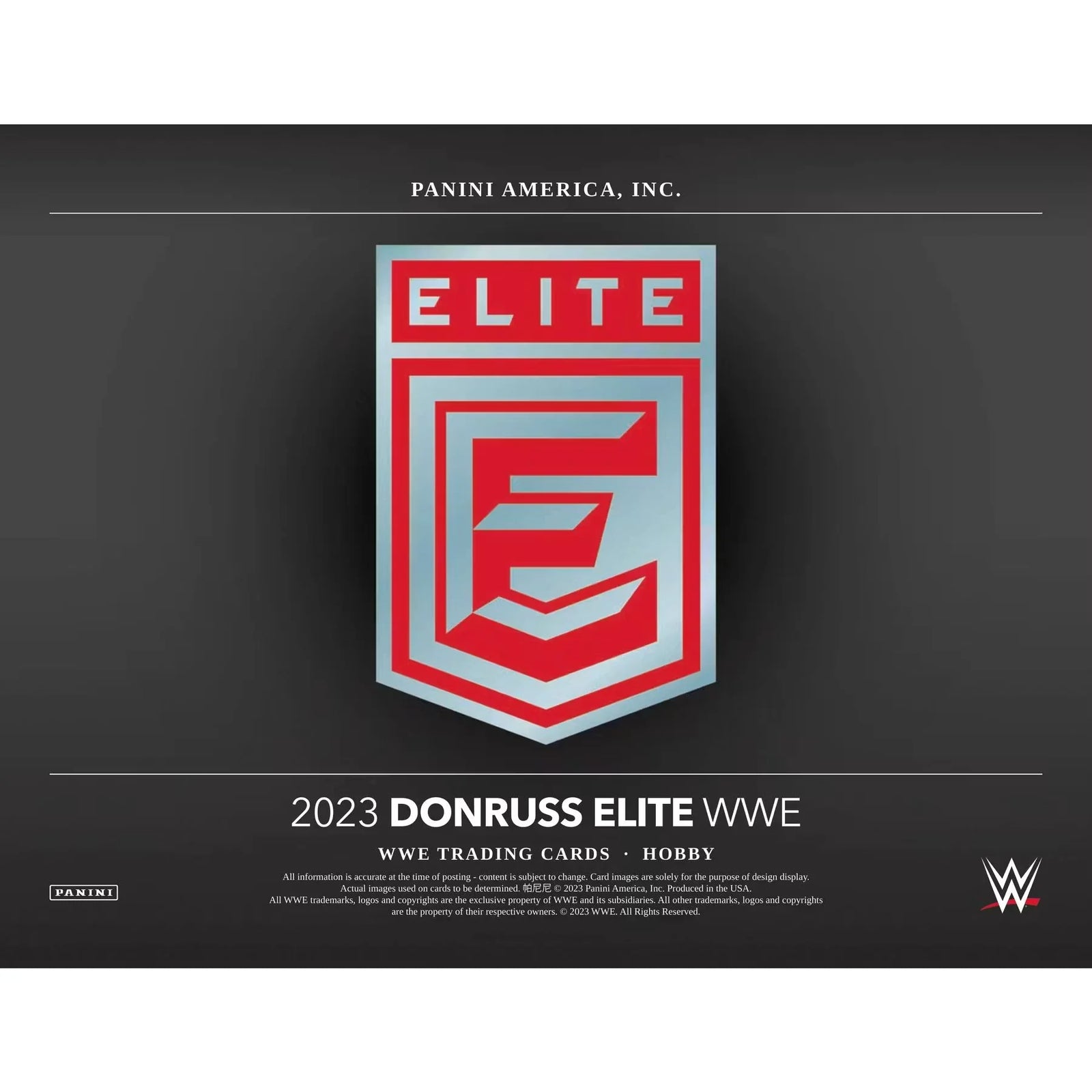 2023 Panini Donruss Elite WWE Wrestling Hobby 12-Box Case (Ships Sealed Only)