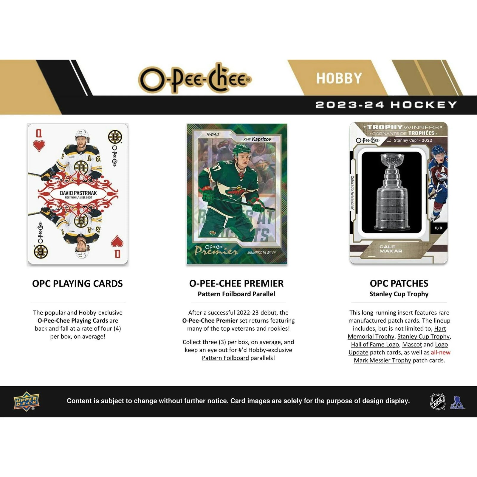 DRAFT - Just In 2023/24 Upper Deck O-Pee-Chee Hockey Hobby 16-Box Case
