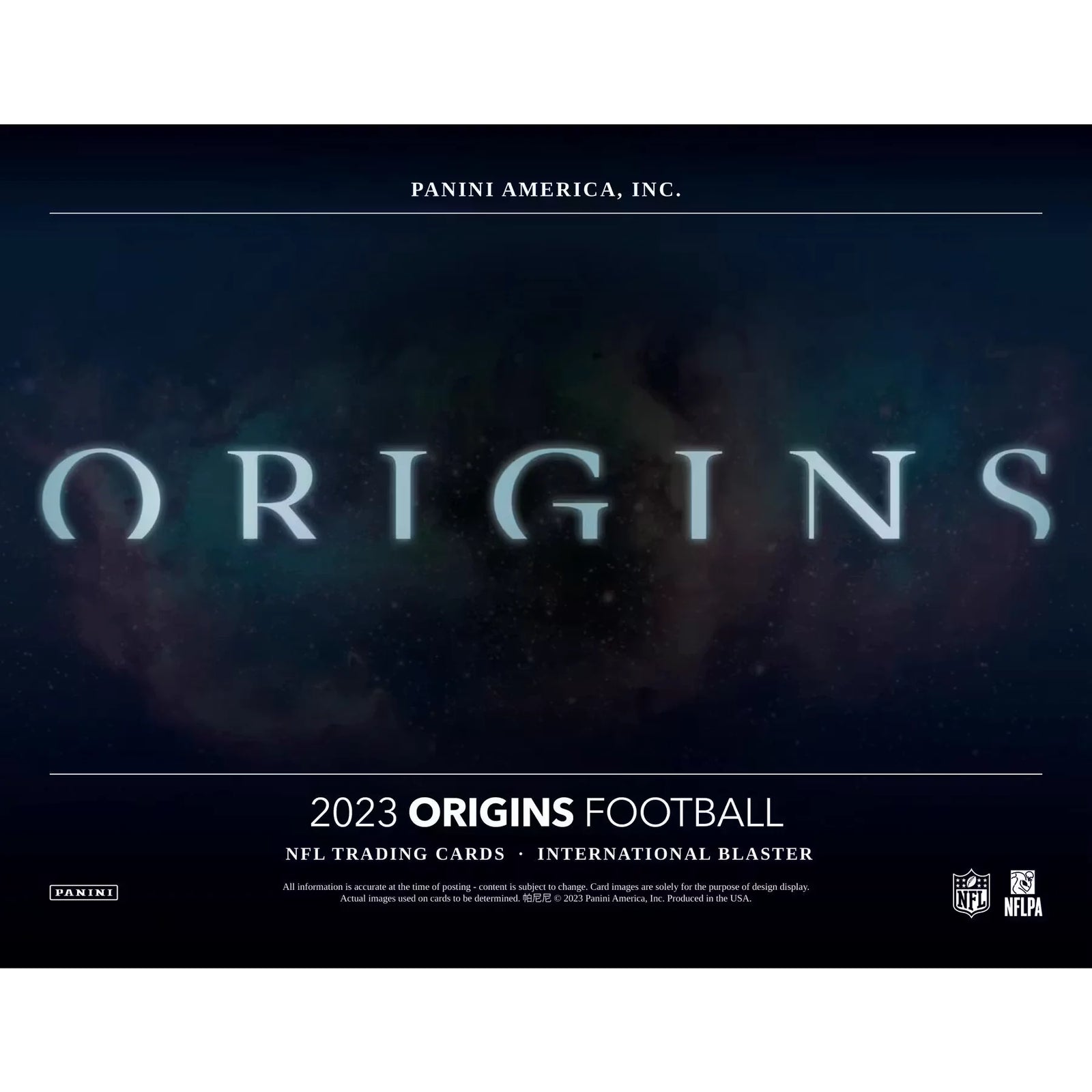2023 Panini Origins International Football Blaster 20-Box Case (Ships Sealed Only) - D