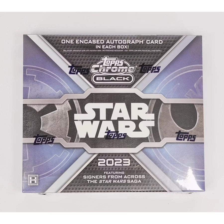 DRAFT - 2023 Topps Star Wars Chrome Black Hobby Box | Entertainment