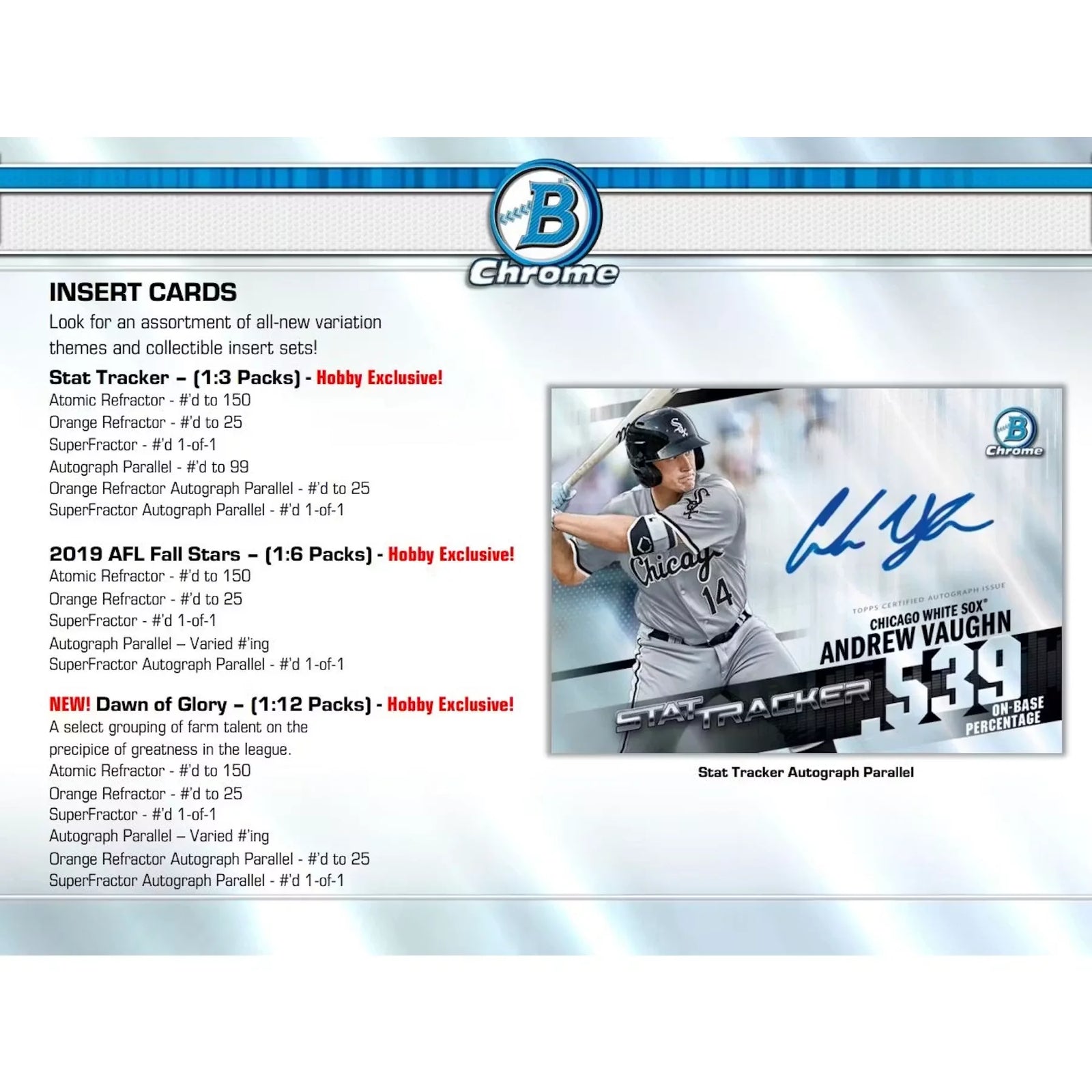 DRAFT - 2020 Bowman Chrome Baseball Hobby Box