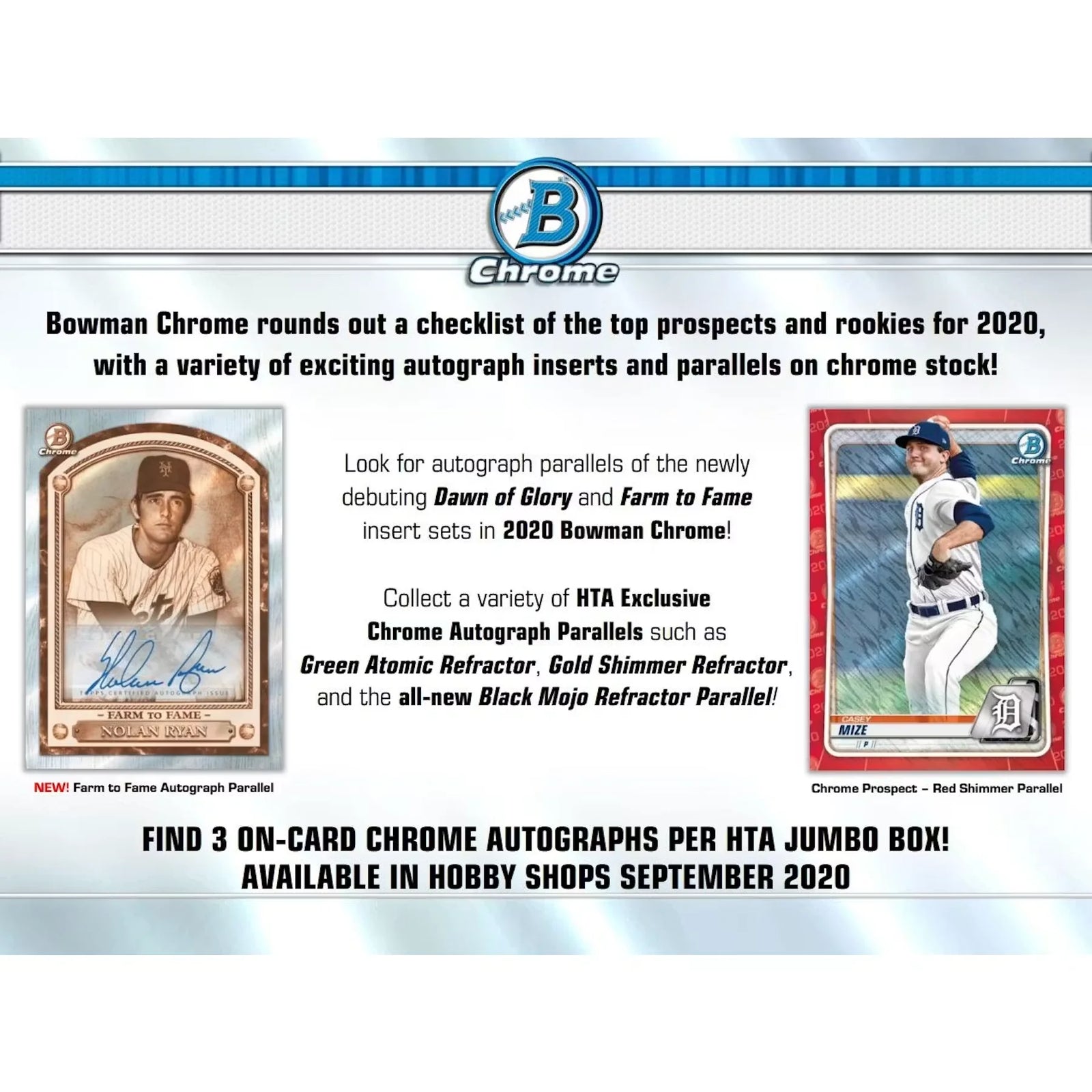 DRAFT - 2020 Bowman Chrome Baseball HTA Jumbo Box