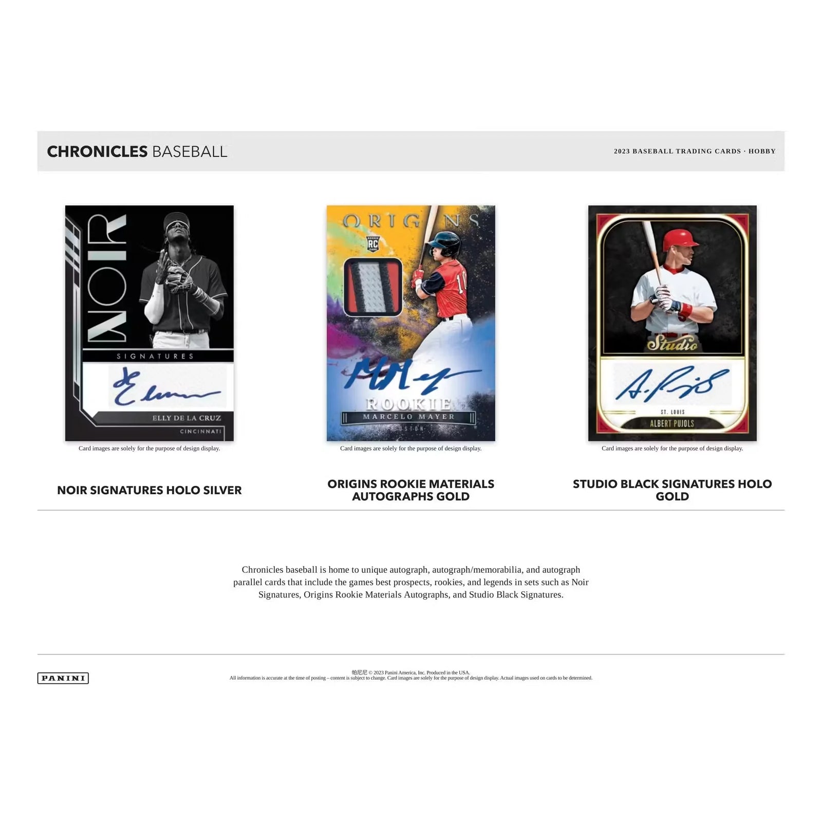 2023 Panini Chronicles Baseball Hobby Box (Ships Sealed Only)