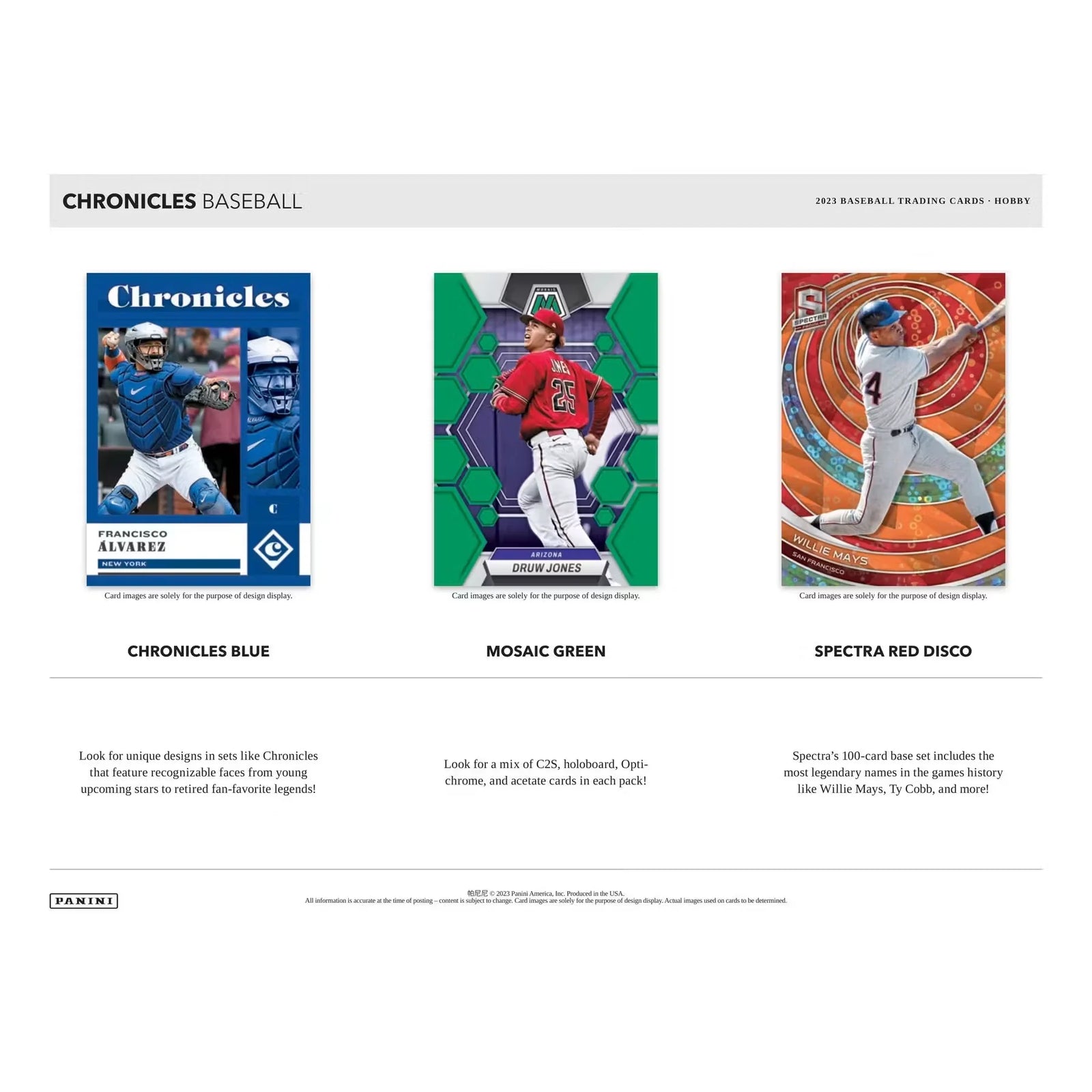 2023 Panini Chronicles Baseball Hobby 16-Box Case (Ships Sealed Only)