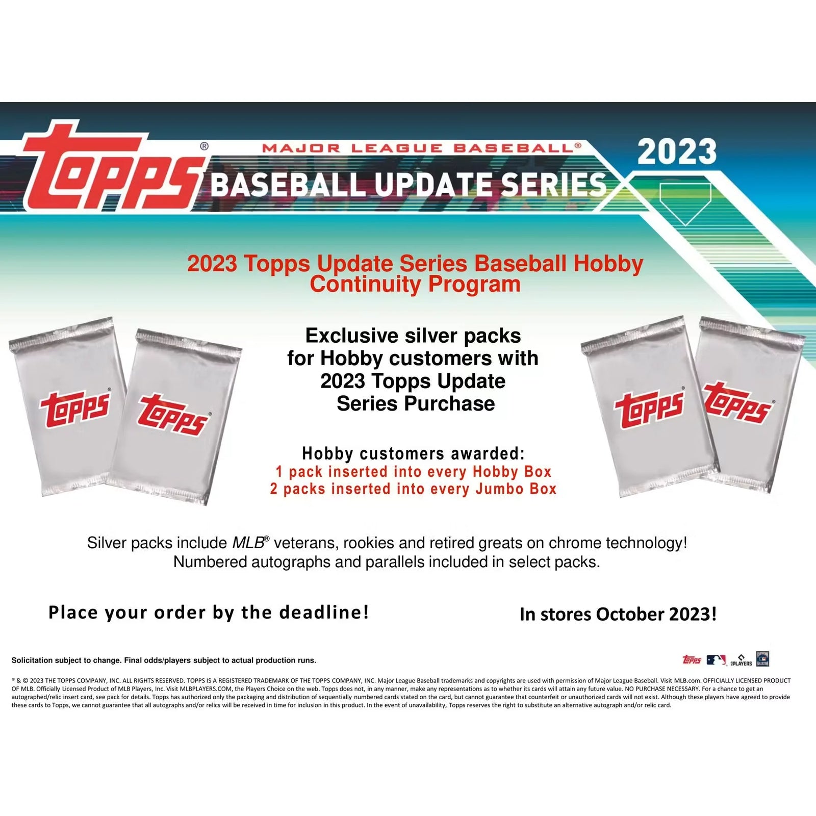 2023 Topps Update Series Baseball Hobby Box (Ships Sealed Only) - D