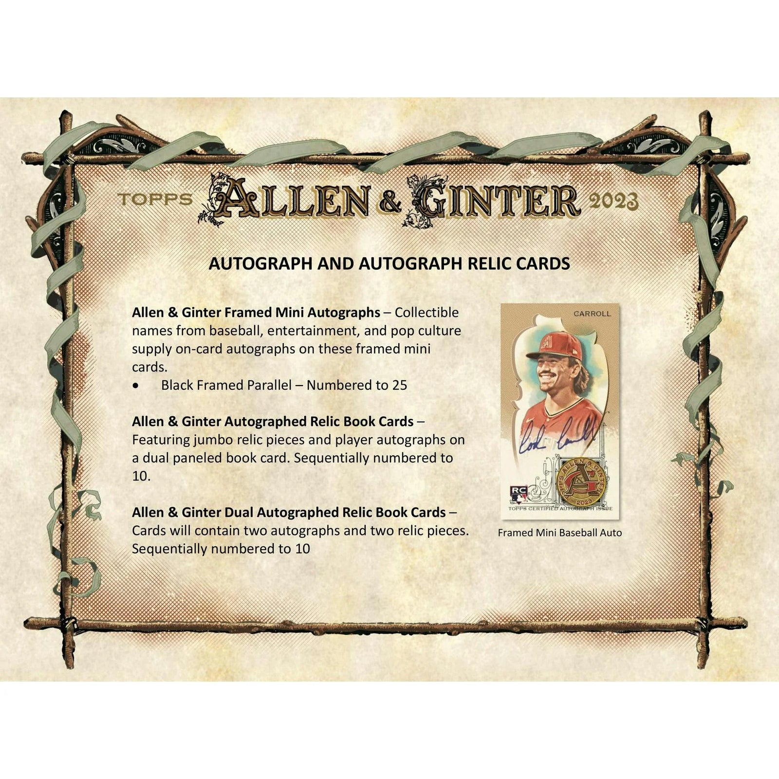 DRAFT - Just In 2023 Topps Allen & Ginter Baseball Blaster 40-Box Case