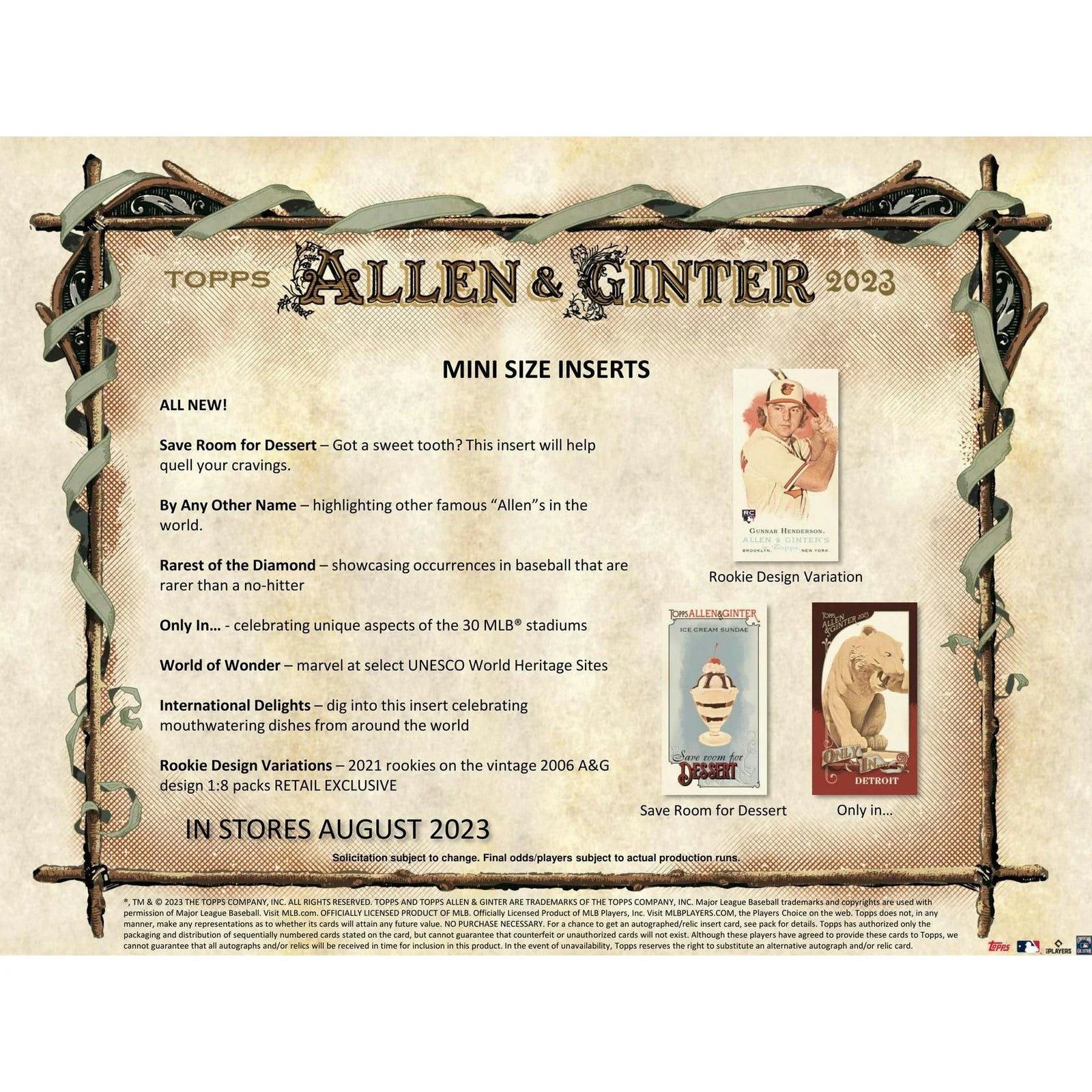 DRAFT - Just In 2023 Topps Allen & Ginter Baseball Blaster 40-Box Case