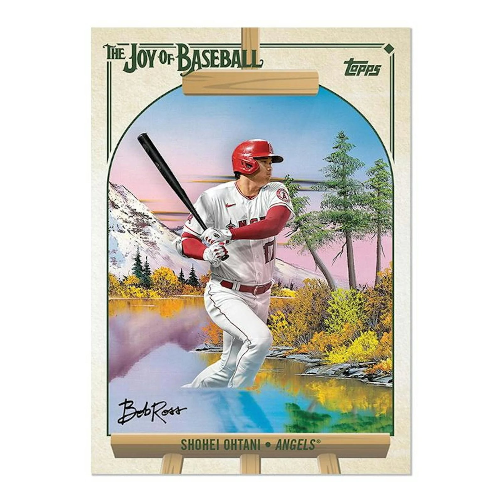 DRAFT - Just In 2023 Topps X The Joy of Baseball Bob Ross Happy Little Box
