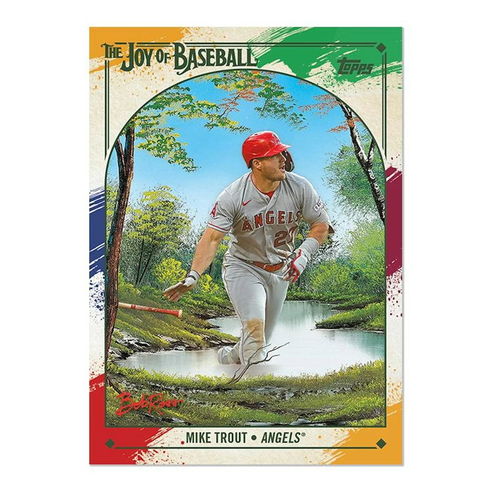 DRAFT - Just In 2023 Topps X The Joy of Baseball Bob Ross Happy Little Box