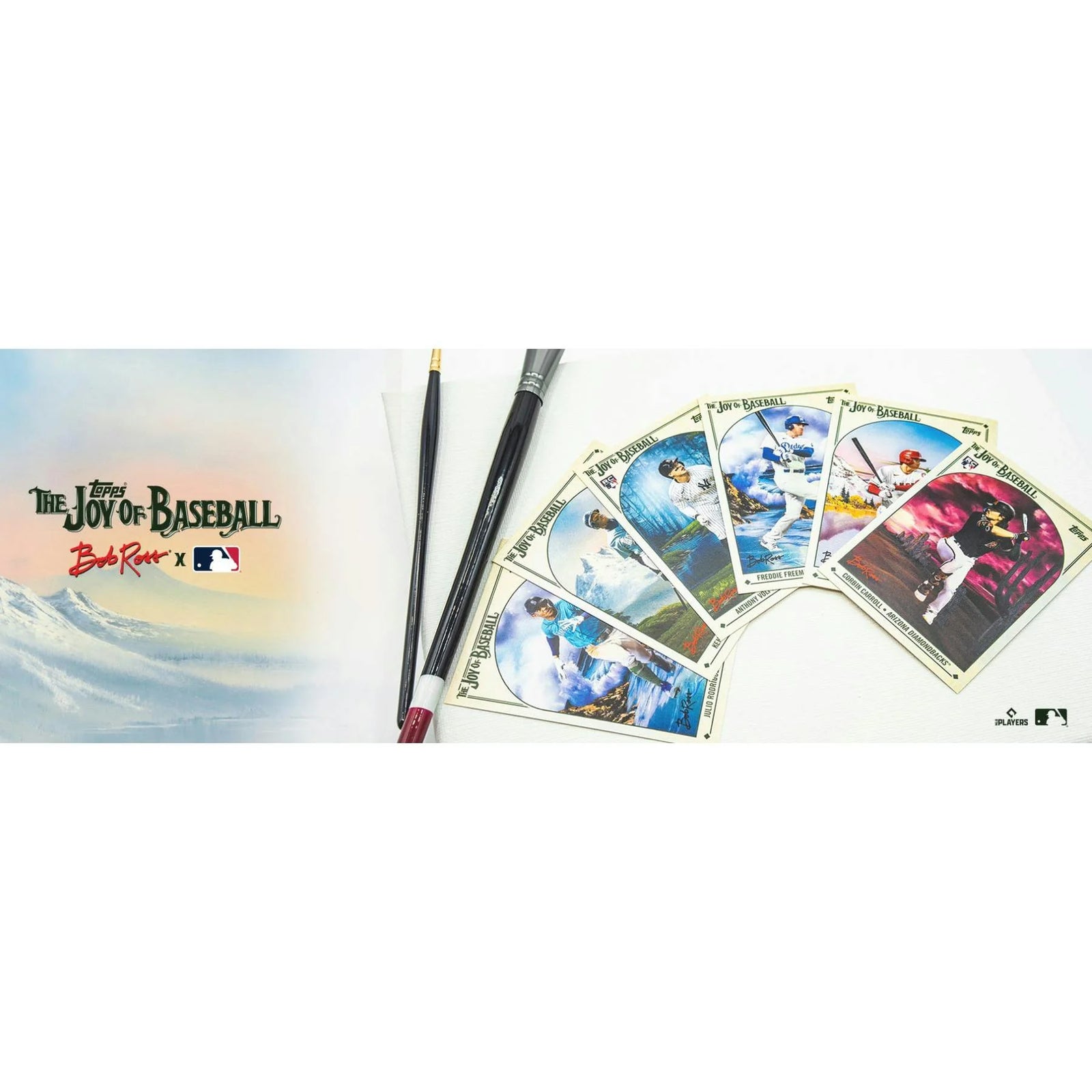 DRAFT - Just In 2023 Topps X The Joy of Baseball Bob Ross Happy Little Box