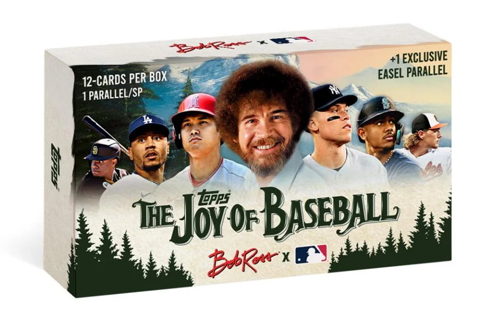 DRAFT - Just In 2023 Topps X The Joy of Baseball Bob Ross Happy Little Box
