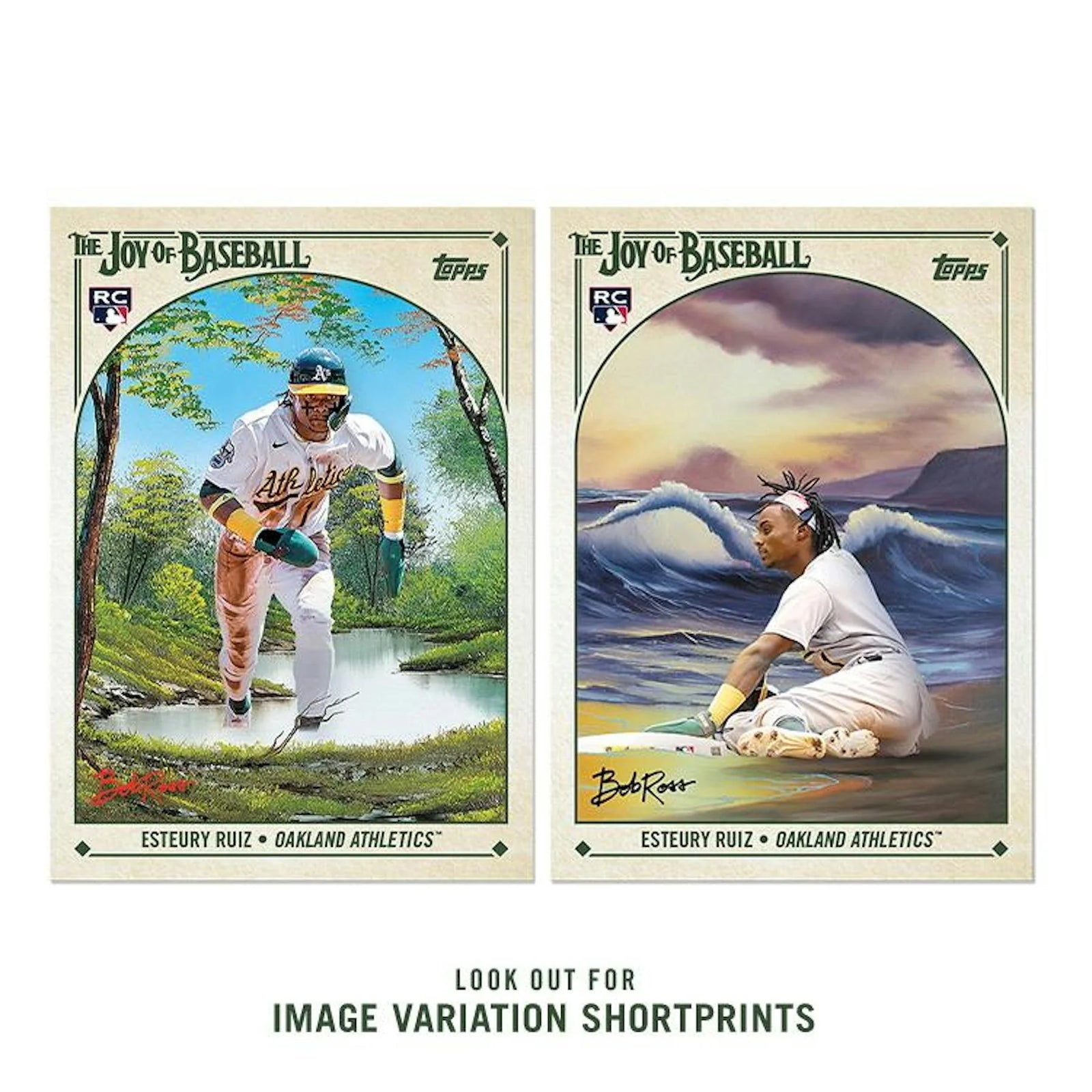 DRAFT - Just In 2023 Topps X The Joy of Baseball Bob Ross Happy Little Box